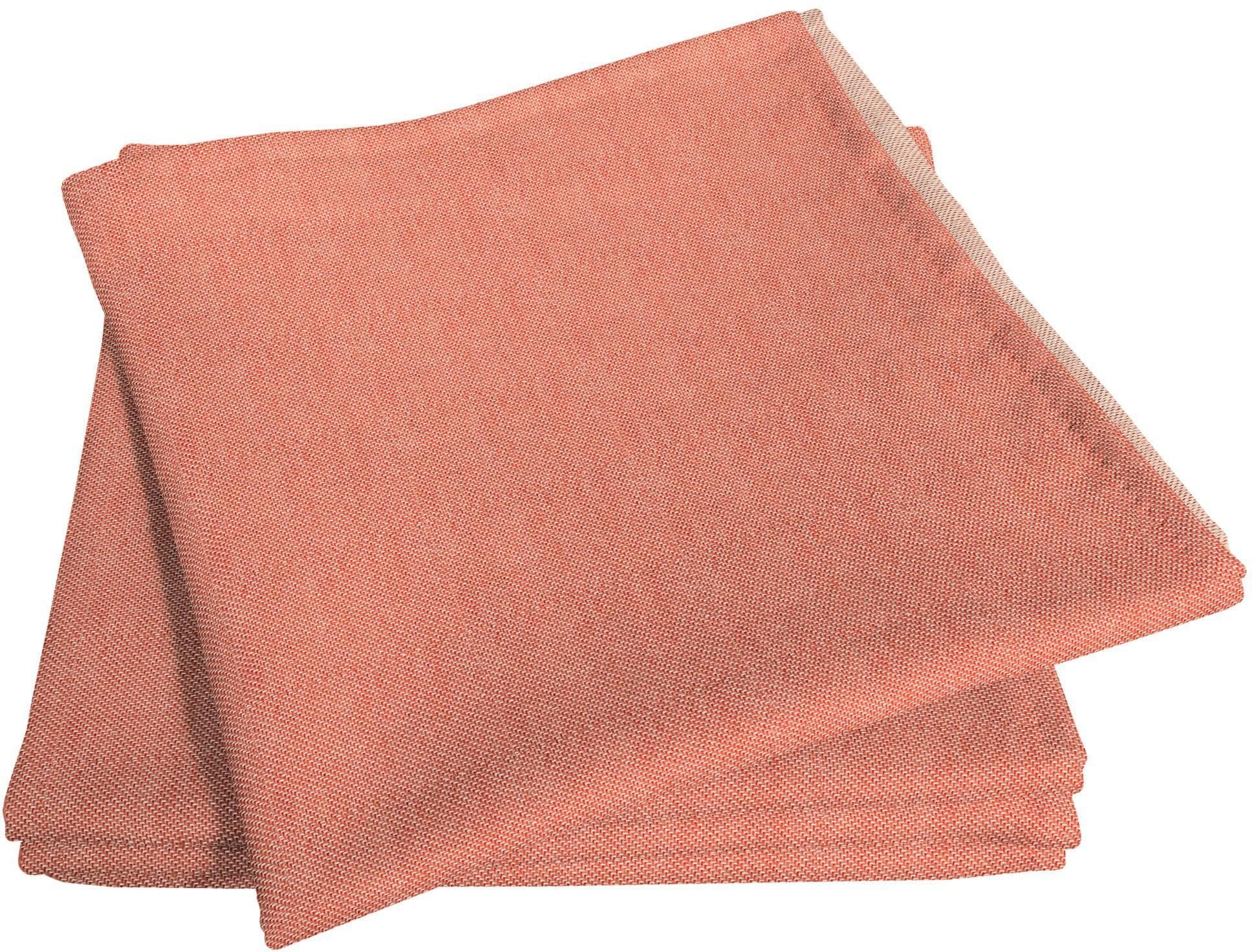 ADAM Stoffserviette Uni Light Collection Orange 4er-Set