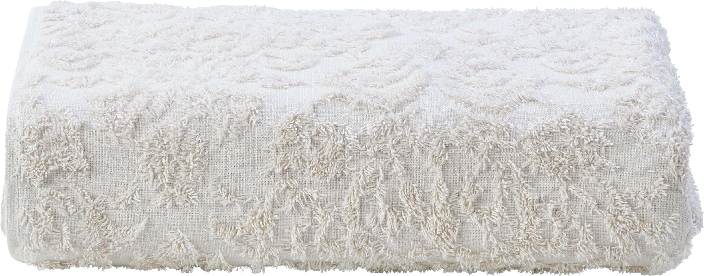 DONE. Duschtuch Provence Ornaments Beige Walkfrottier