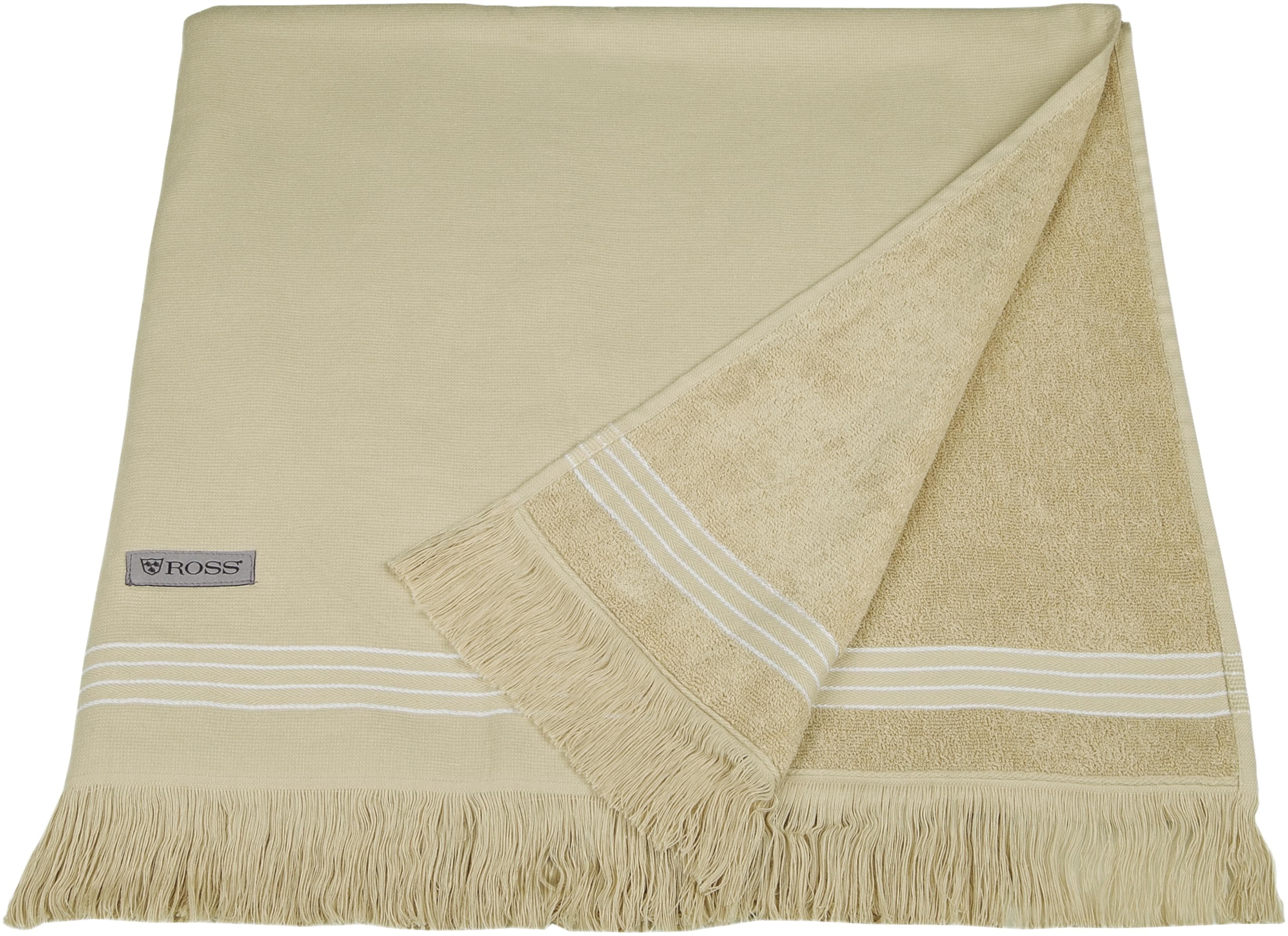 ROSS Hamamtuch Sand 90x180cm Baumwolle Frottier