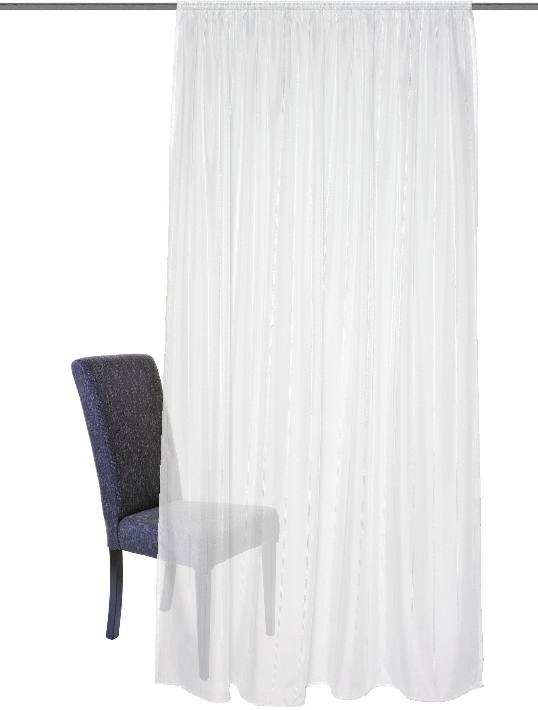 HOME WOHNIDEEN Gardine Andalusia Weiß Voile Polyester