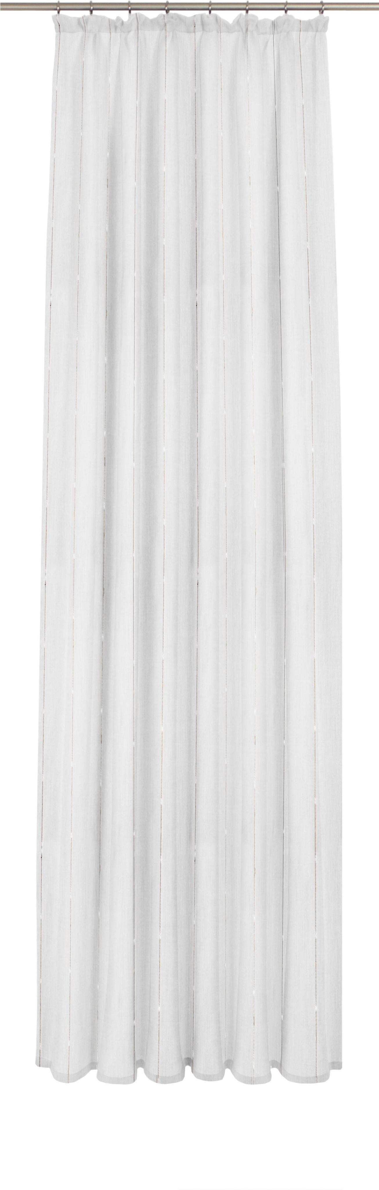 Wirth Gardine Faltenband Halbtransparent Mousseline Design