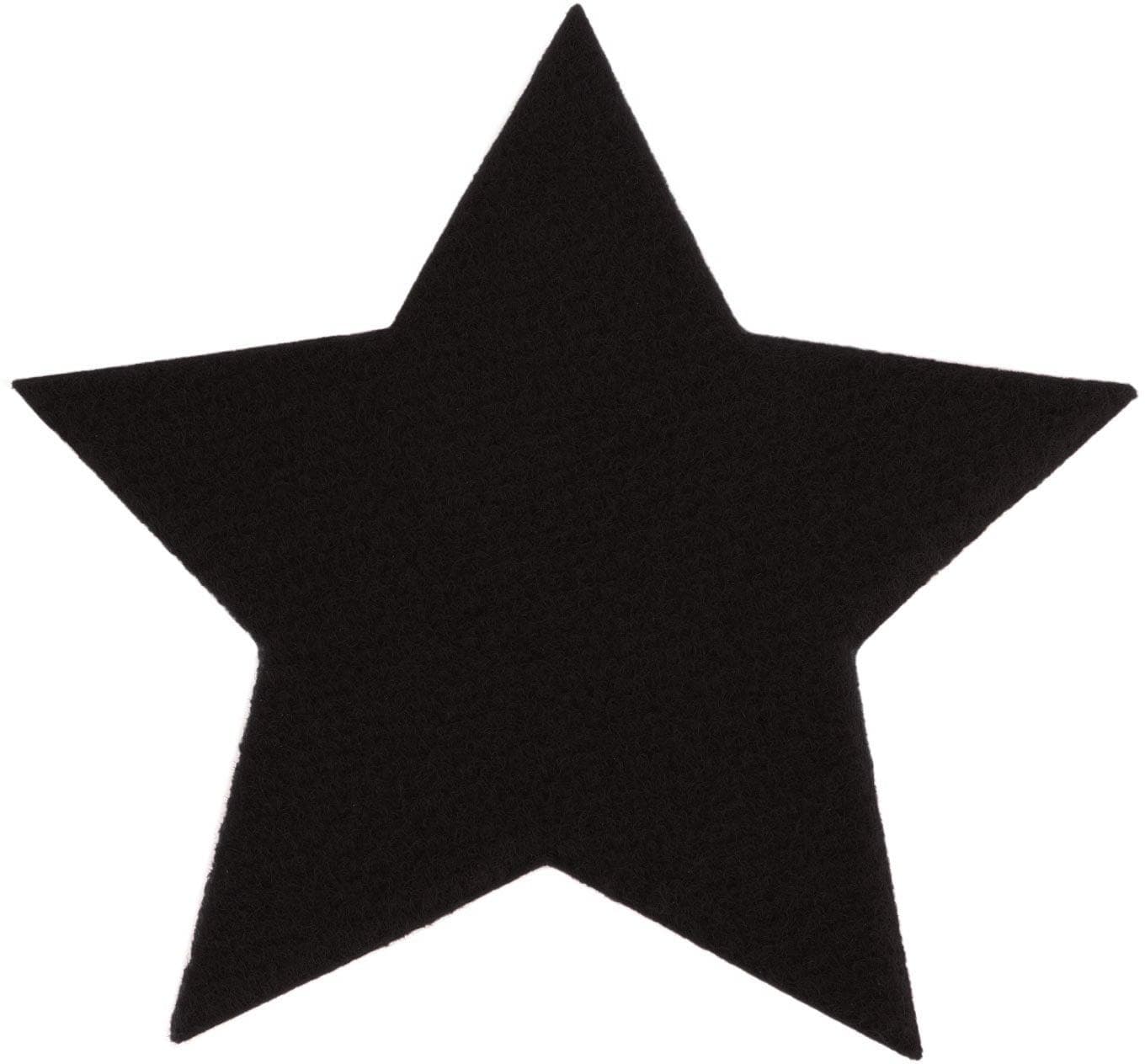 Primaflor-Ideen in Textil Platzset Stern Schwarz Weihnachtsdeko 4-St