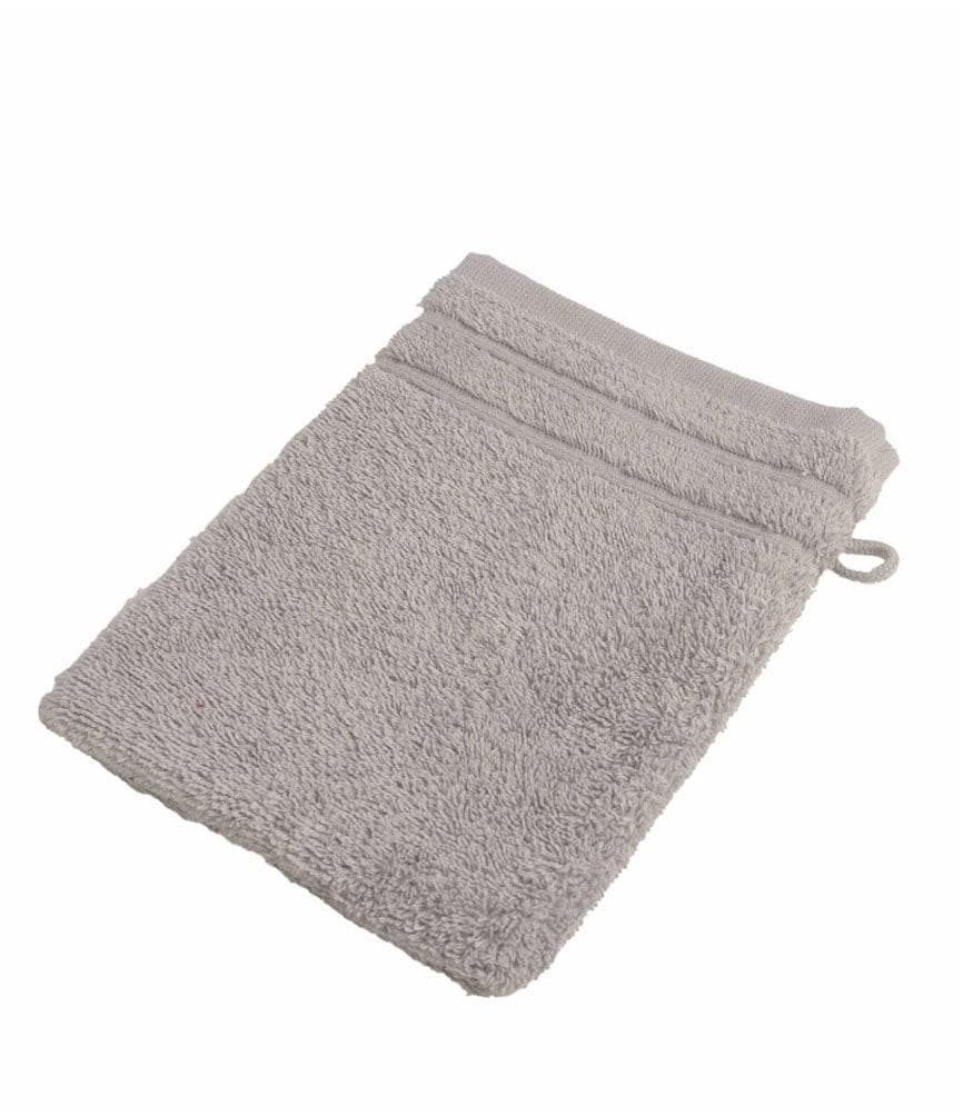 WEWO FASHION Waschhandschuh Grau Frottee 100% Baumwolle