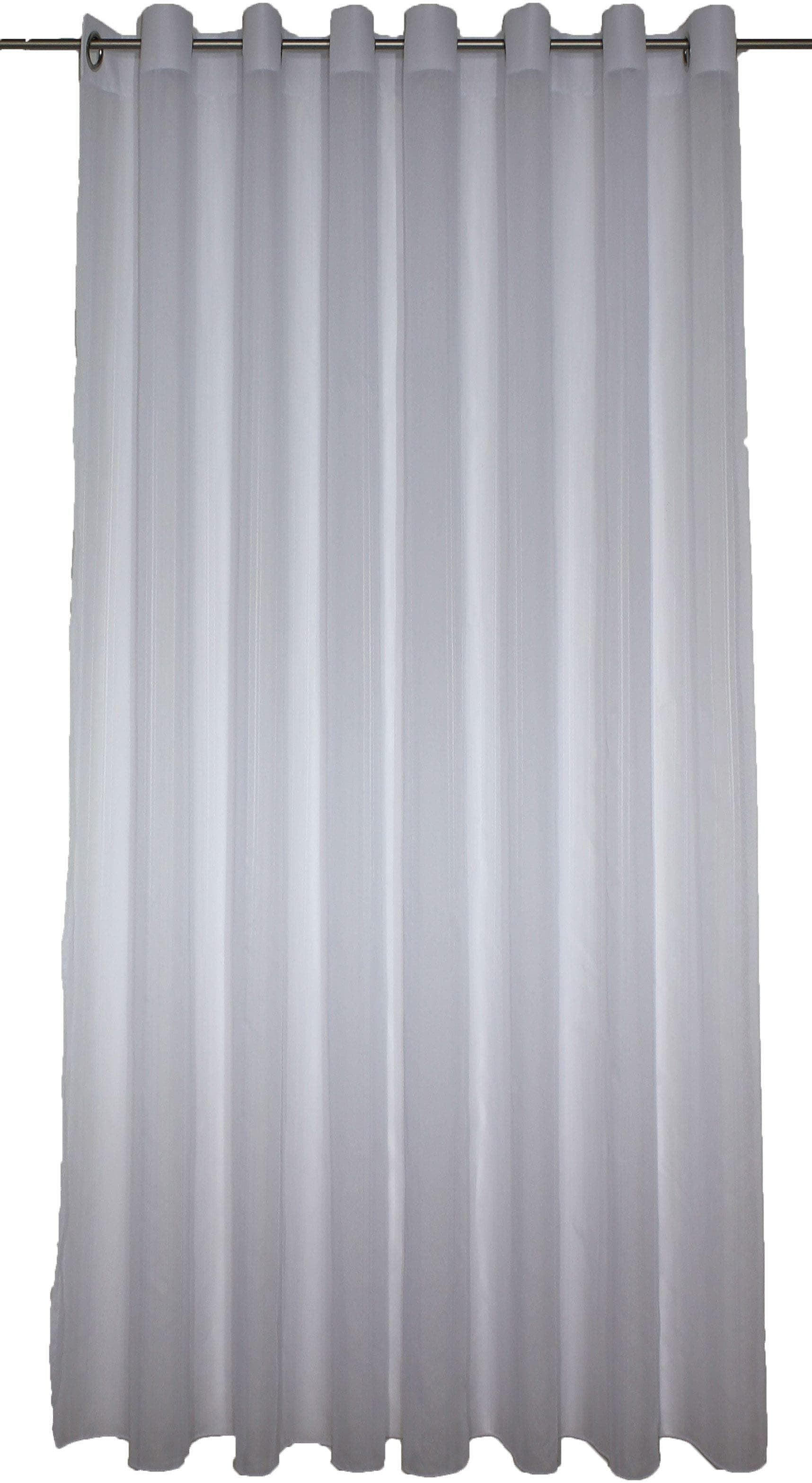 WIRTH Gardine Gerty Weiß Polyester Nach Maß Ösen