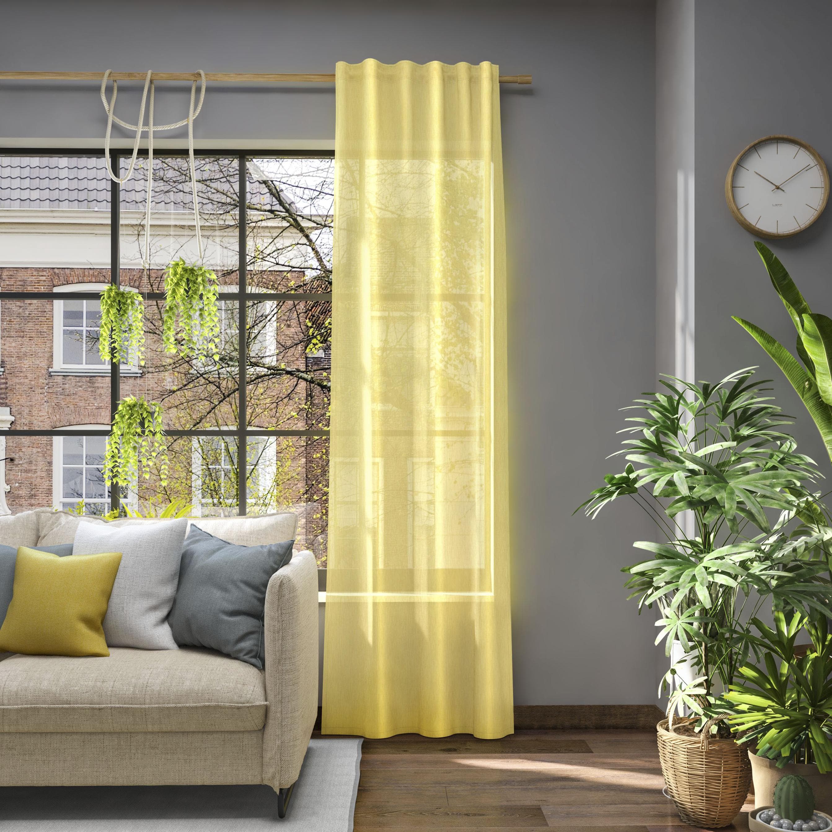 NEUTEX FOR YOU Libre-ECO Vorhang Gelb Polyester