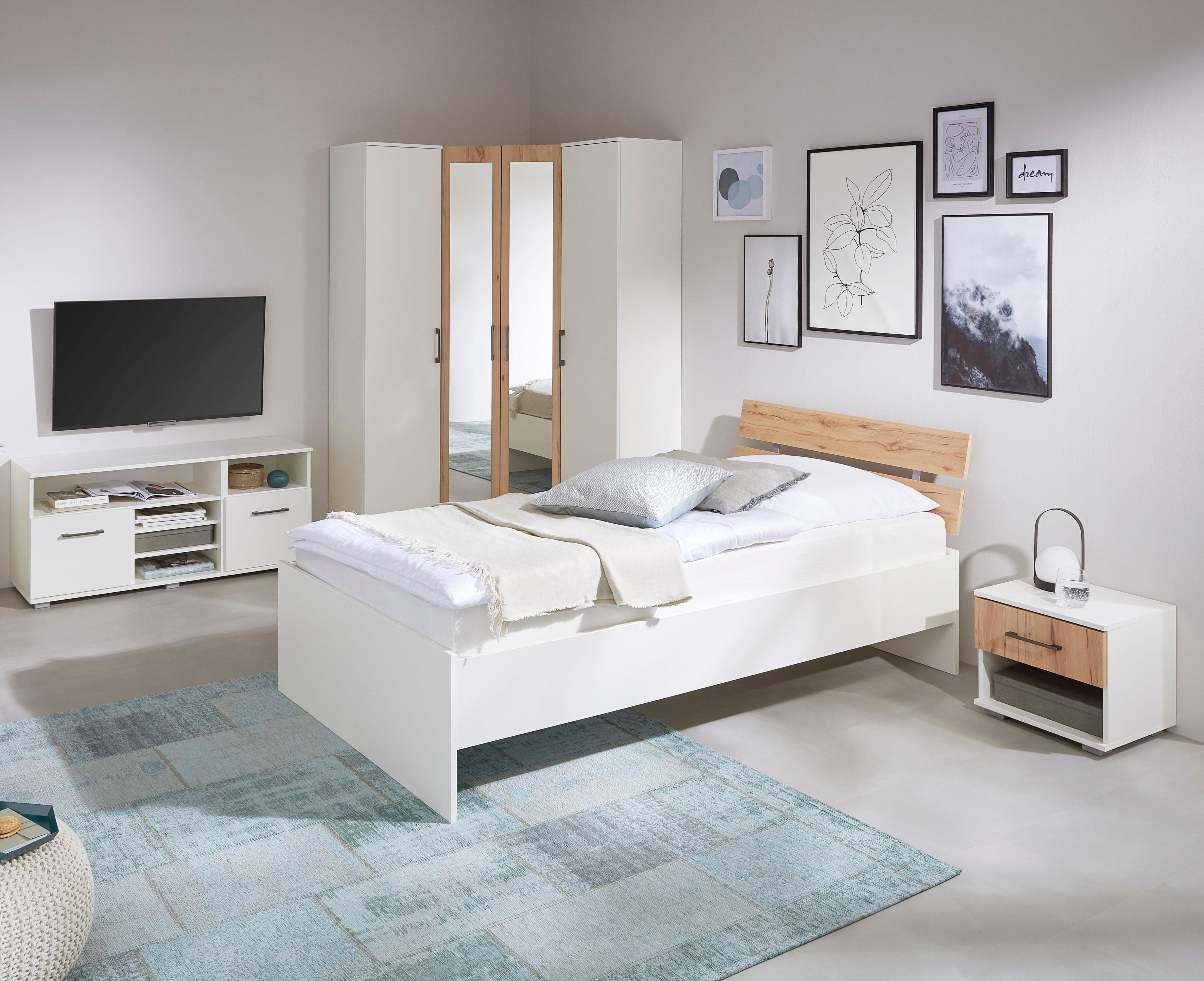 Jugendzimmer-Set PRIESS Lissabon 6-teilig Braun/Weiß Holzwerkstoff