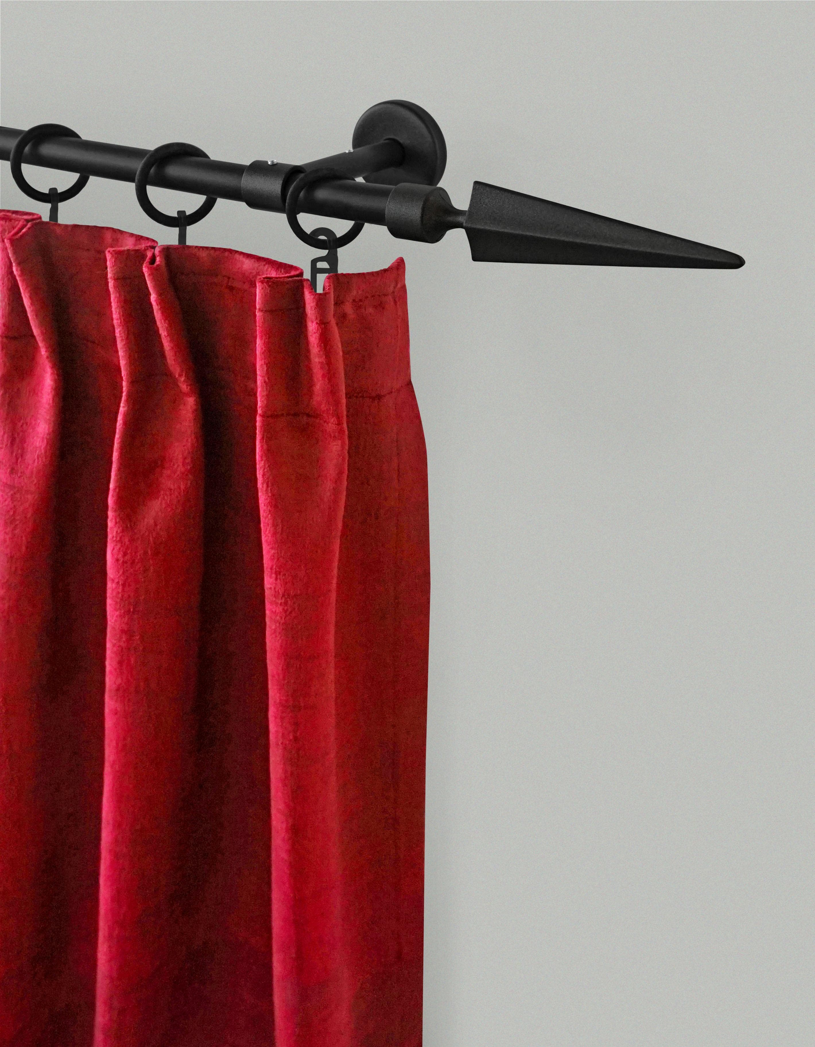 Gardinenstange GARESA RUSTIKA schwarz 120cm