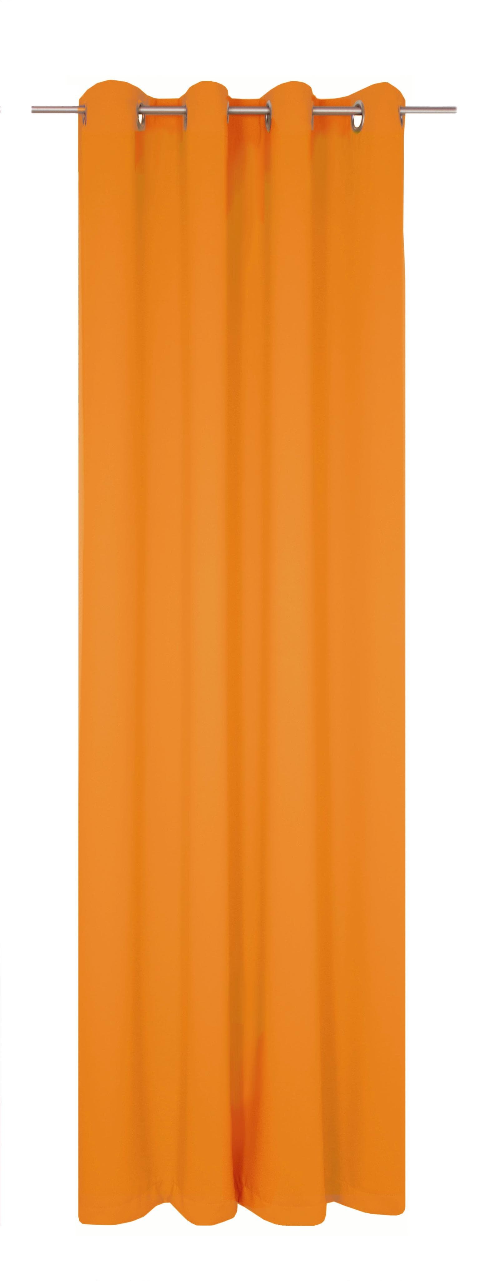 WIRTH Dim Out Vorhang Orange Polyester Verdunklend
