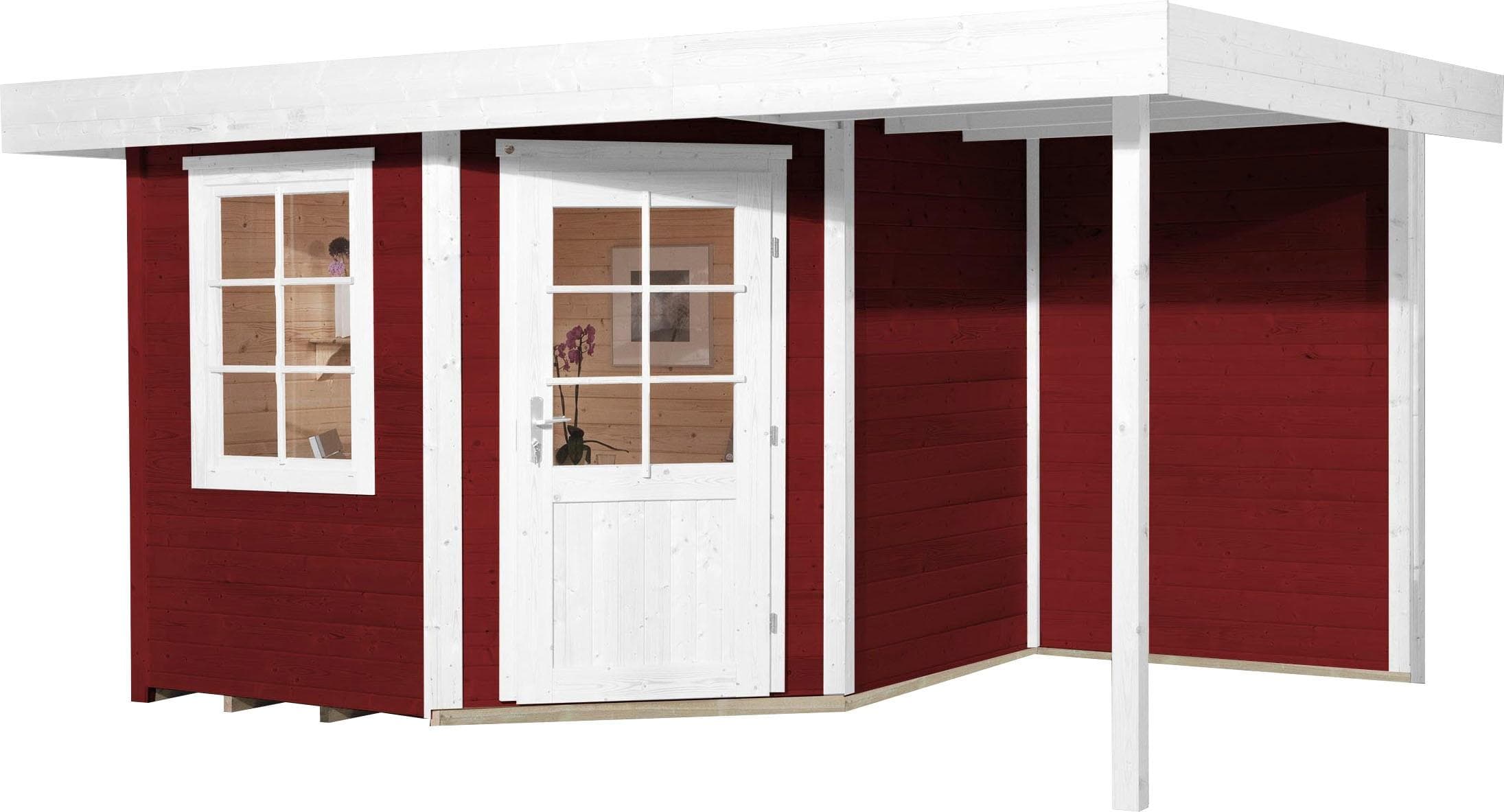 Modernes 5-Eck-Gartenhaus aus Massivholz