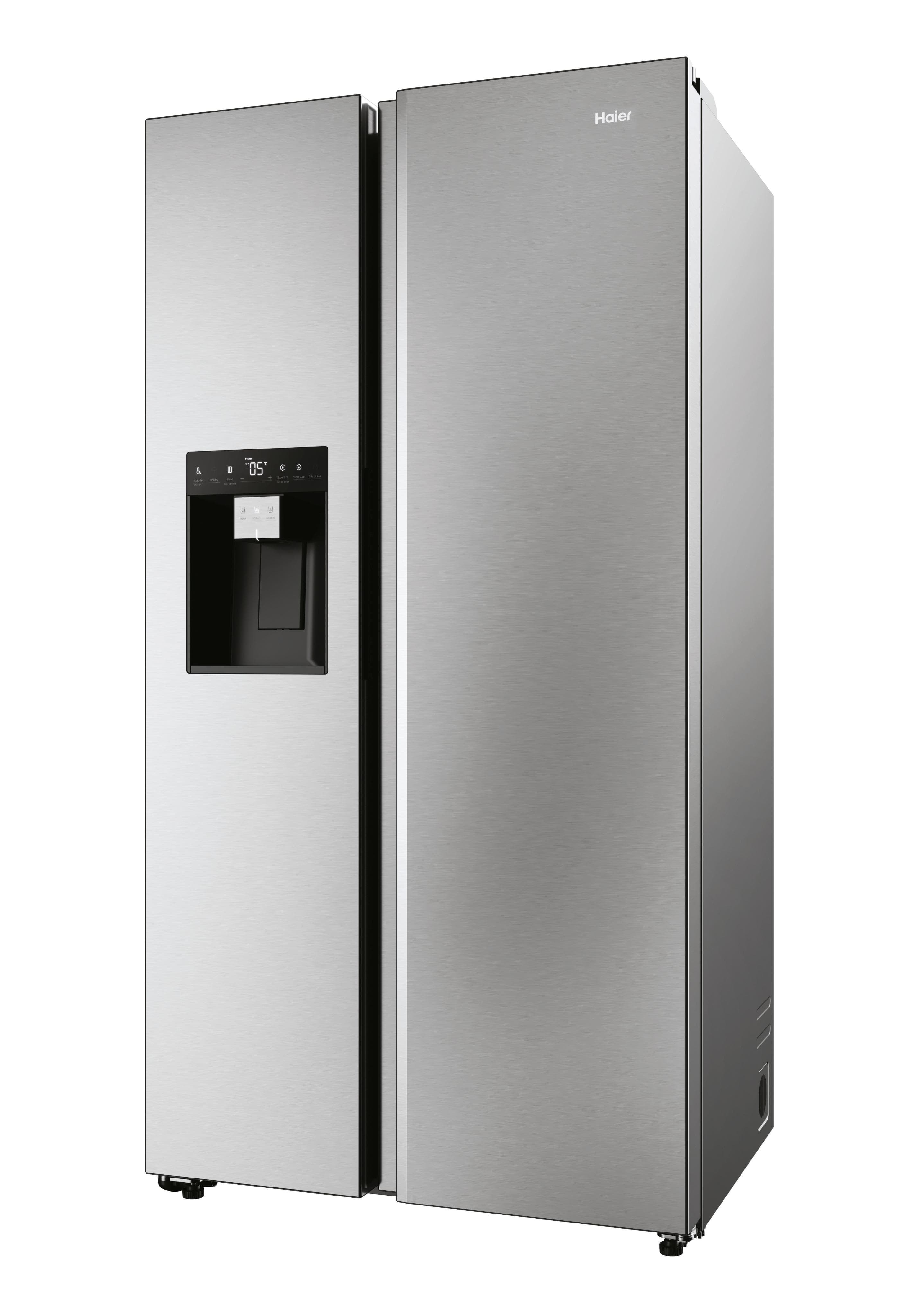 HAIER Side-by-Side Kühlschrank HSW79F18CIMM Silber Total No-Frost