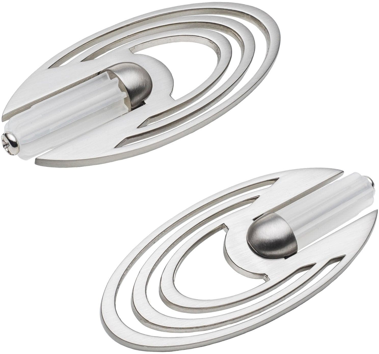 Liedeco Gardinenstangen-Endstück Saturn 12 mm Silber Edelstahl