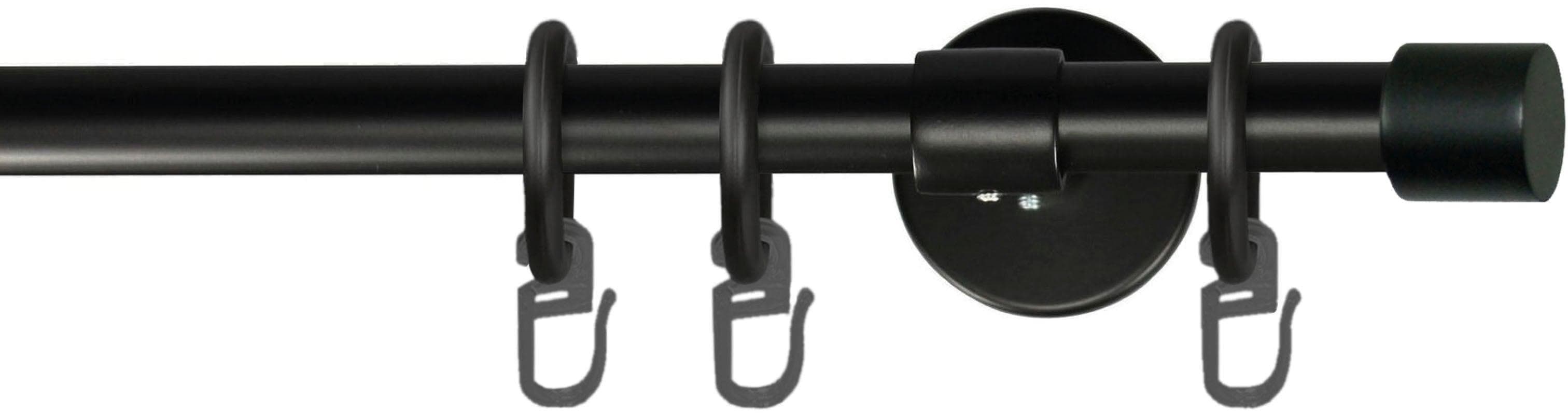 GARESA Rustika Gardinenstange Schwarz 420cm Metall