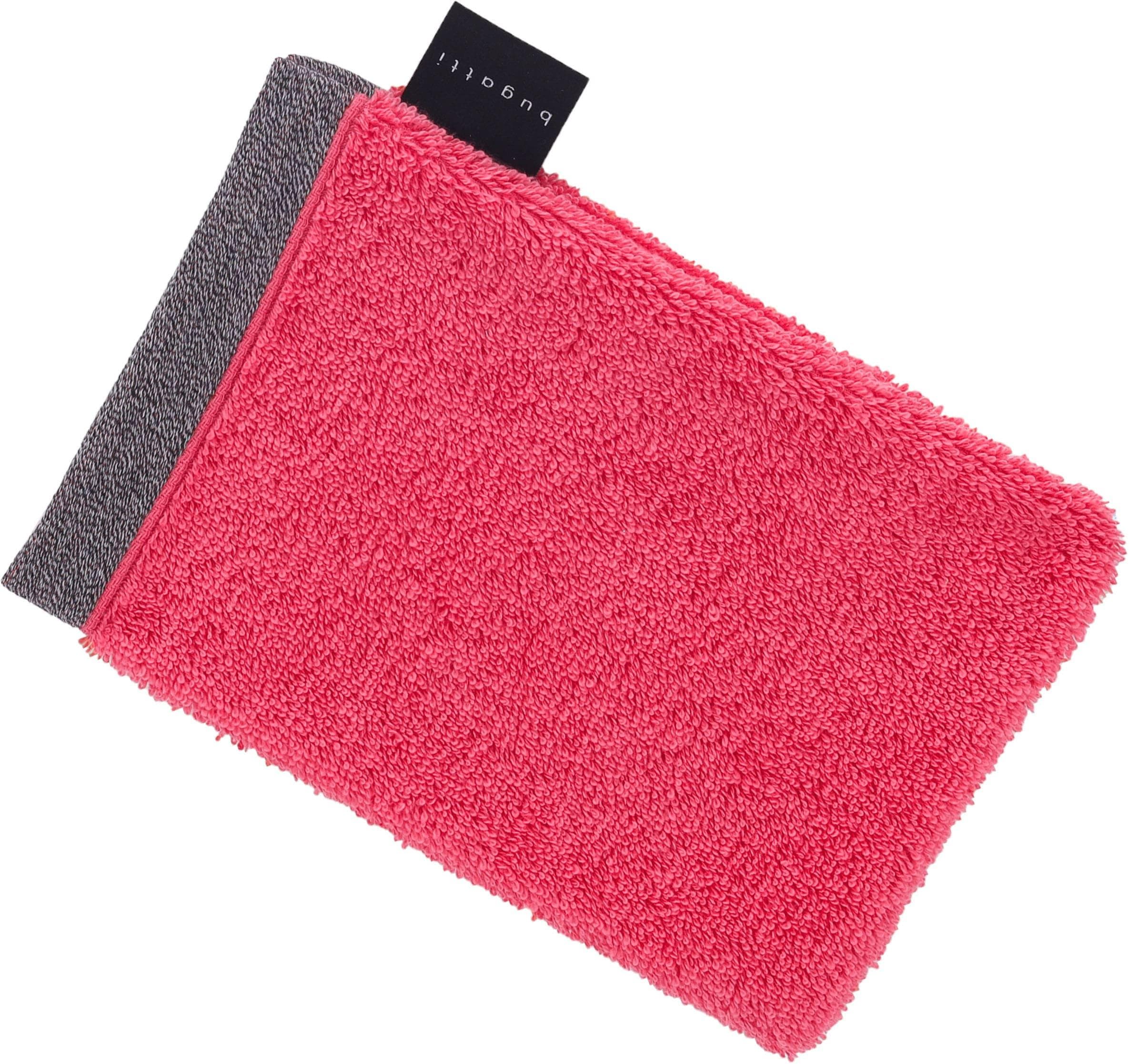 Bugatti Waschlappen Prato: Supersoft Baumwolle, Uni-Farben, Melierte Optik