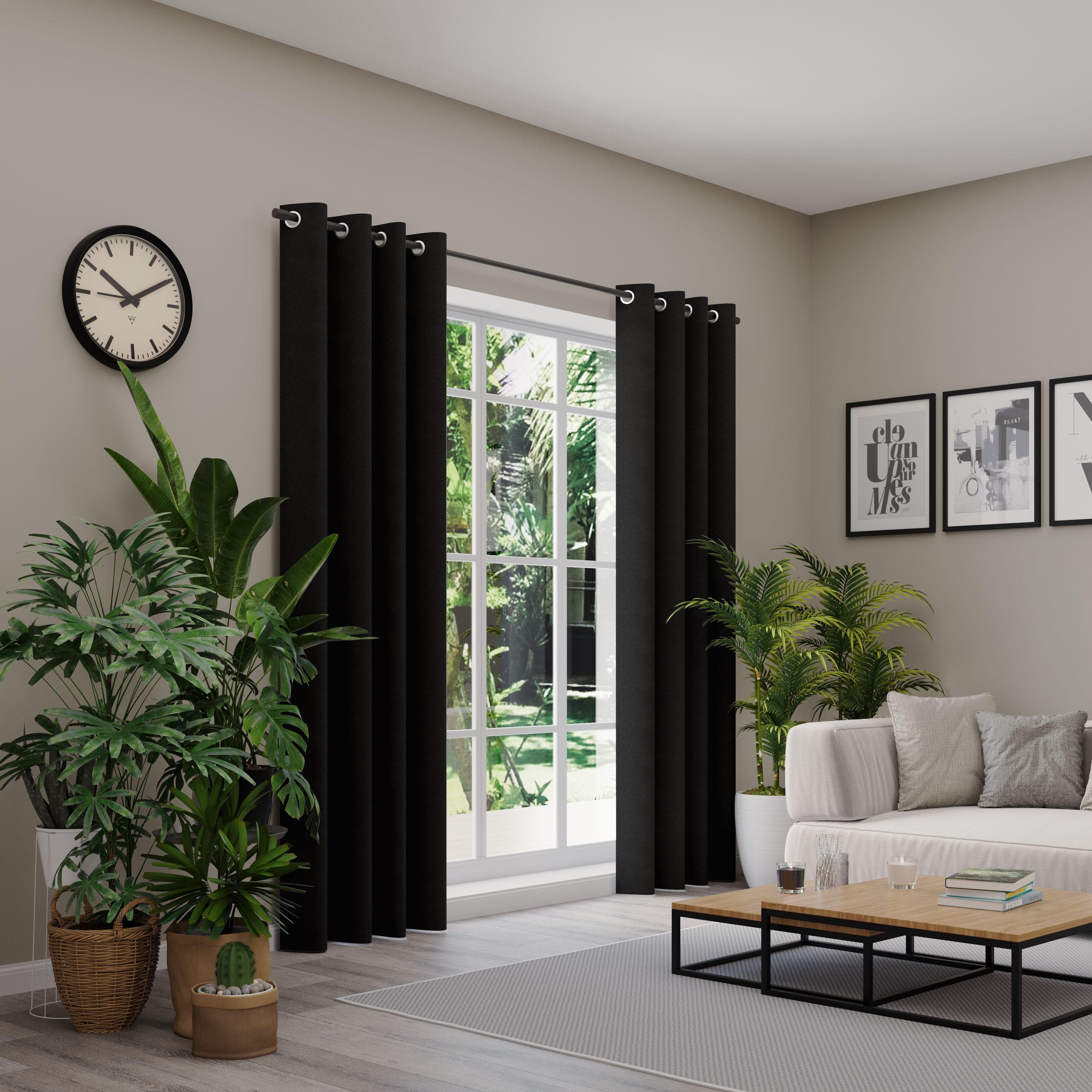 Neutex for you! VELVETDREAM Verdunkelnder Vorhang mit Ösen in Uni Blackout