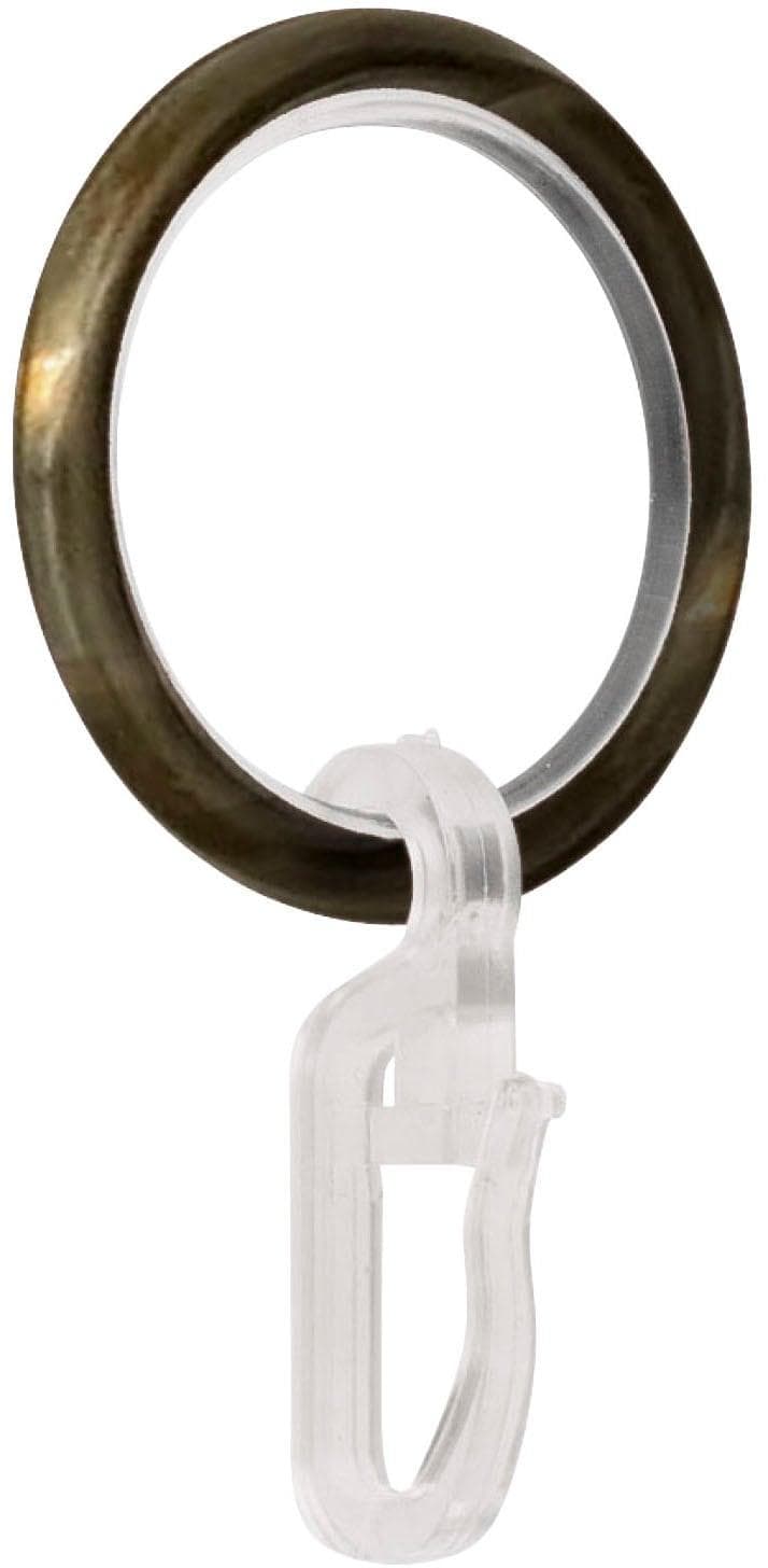 Garesa Gardinenring Ring mit Haken Gr. 1 gold 16cm