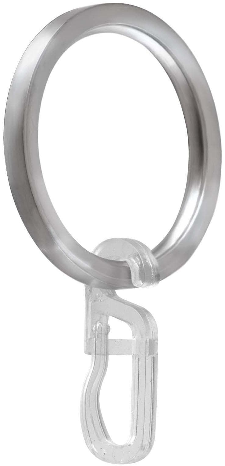 Garesa Gardinenring mit Haken Gr. 1 Silber Aluminium Ø 20cm