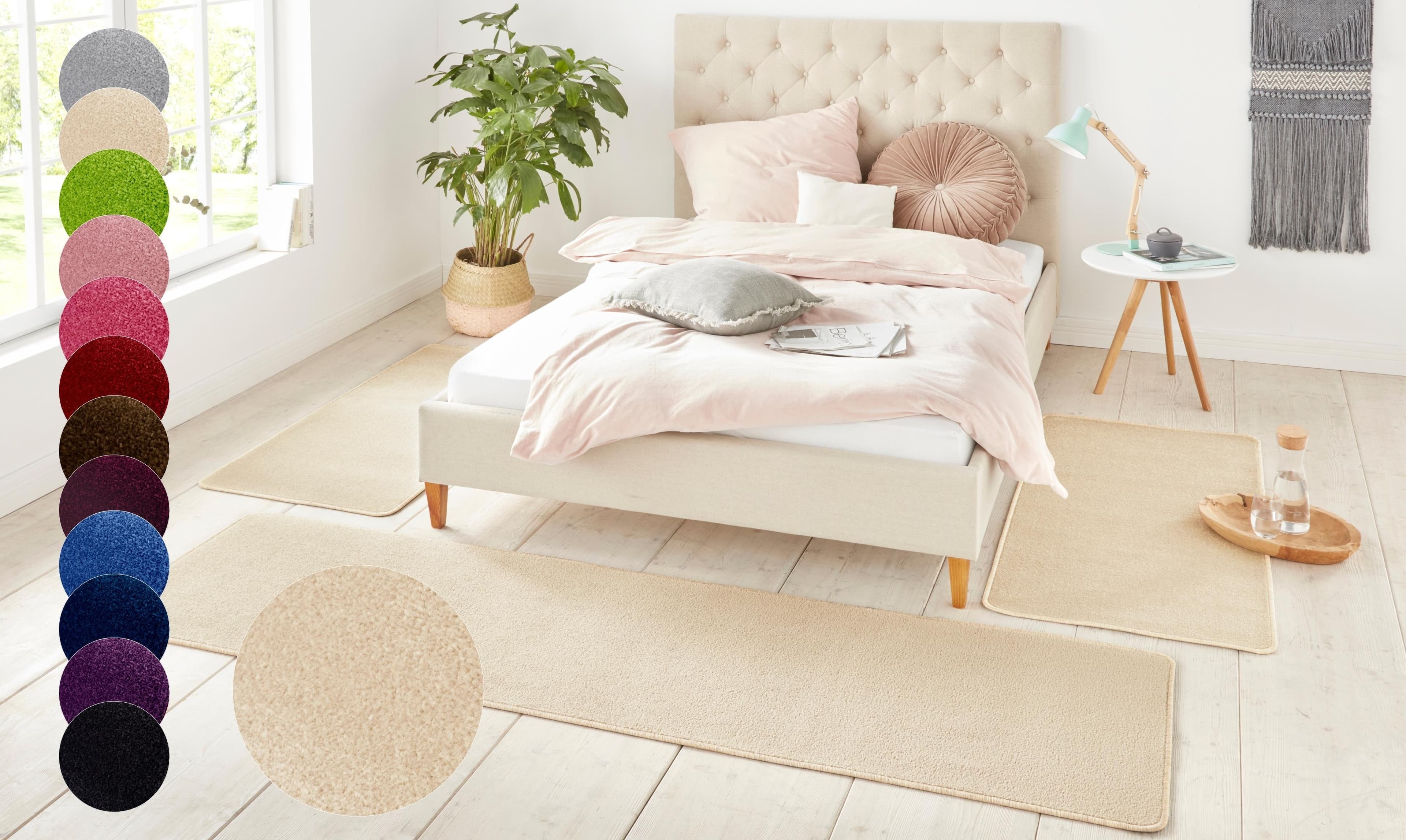 HANSE HOME Bettumrandung Shashi 3-tlg. Beige Polypropylen