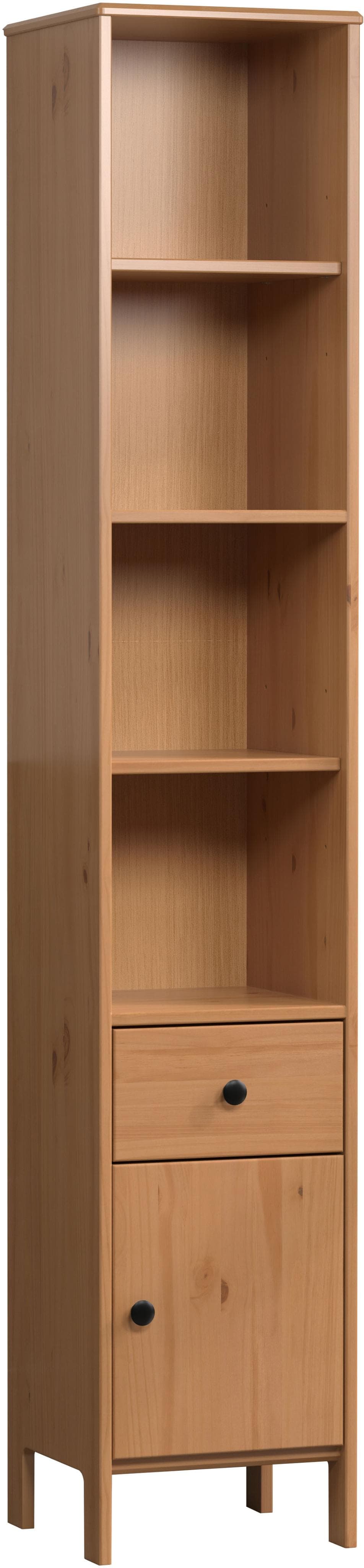 WELLTIME Hochschrank Kall Honigfarben Massivholz
