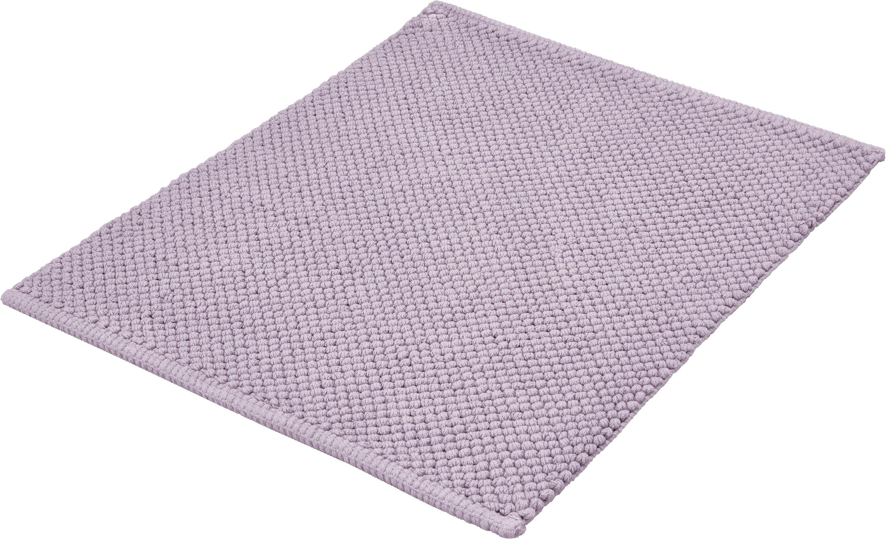 Kleine Wolke Badematte Punto Uni Lavendel Baumwolle