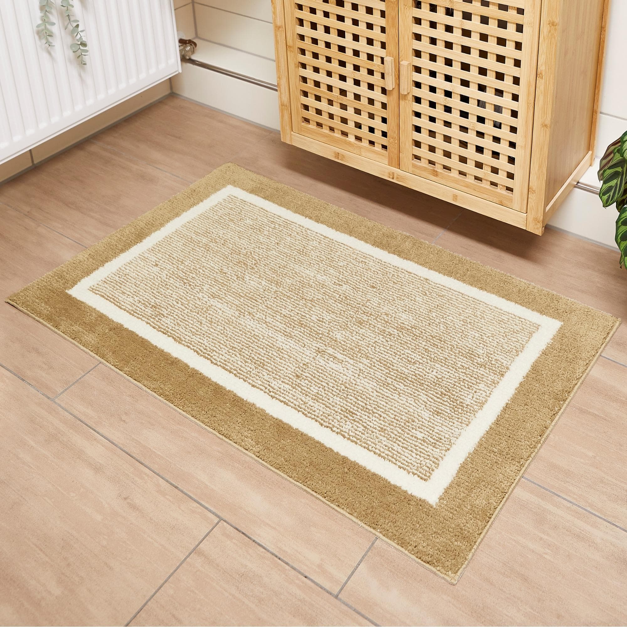 Andiamo Maui Badematte: Rutschhemmend, Polyester, Gestreift