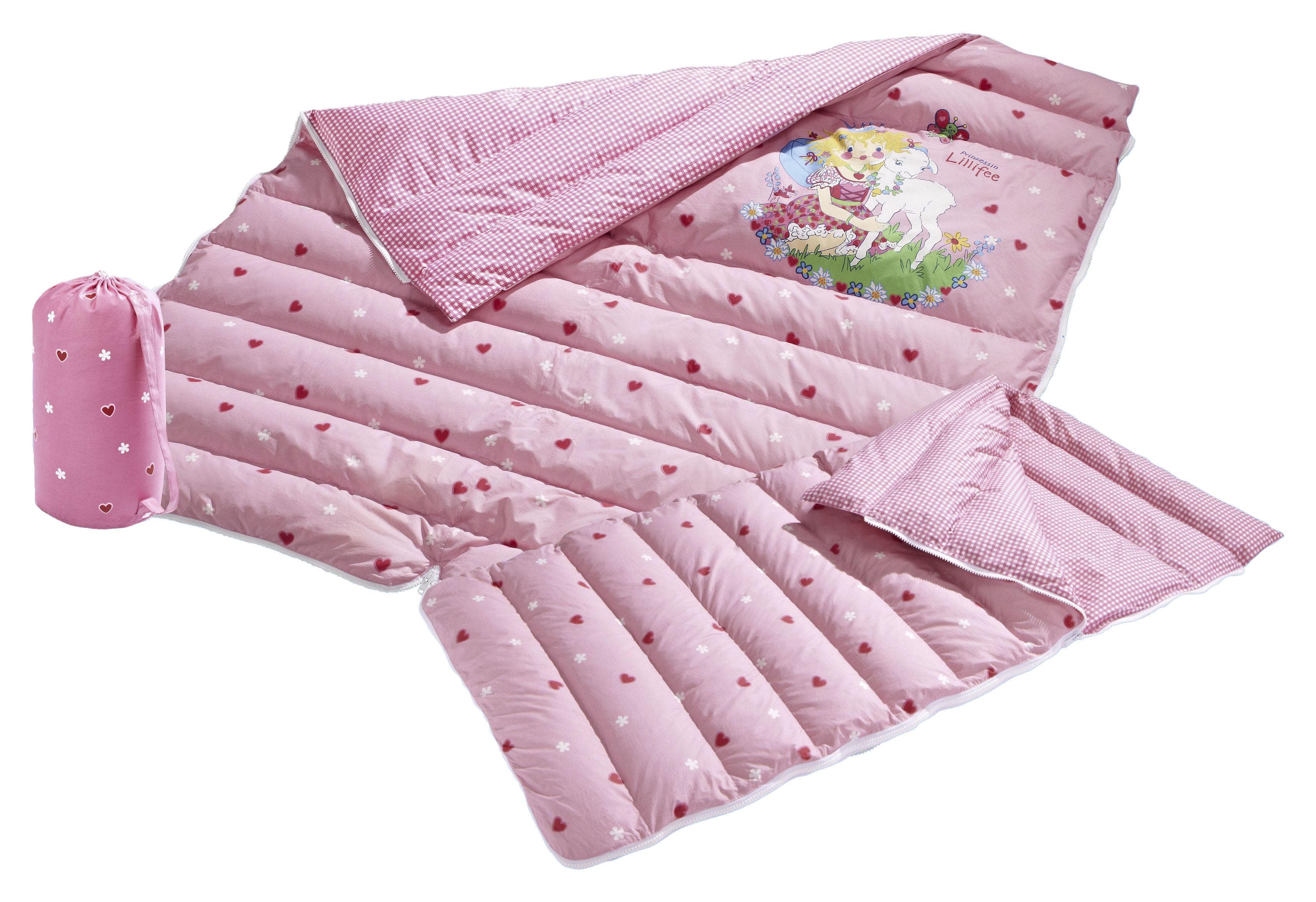 Otto Keller Daunenschlafsack Prinzessin Lillifee Rosa 2-in-1
