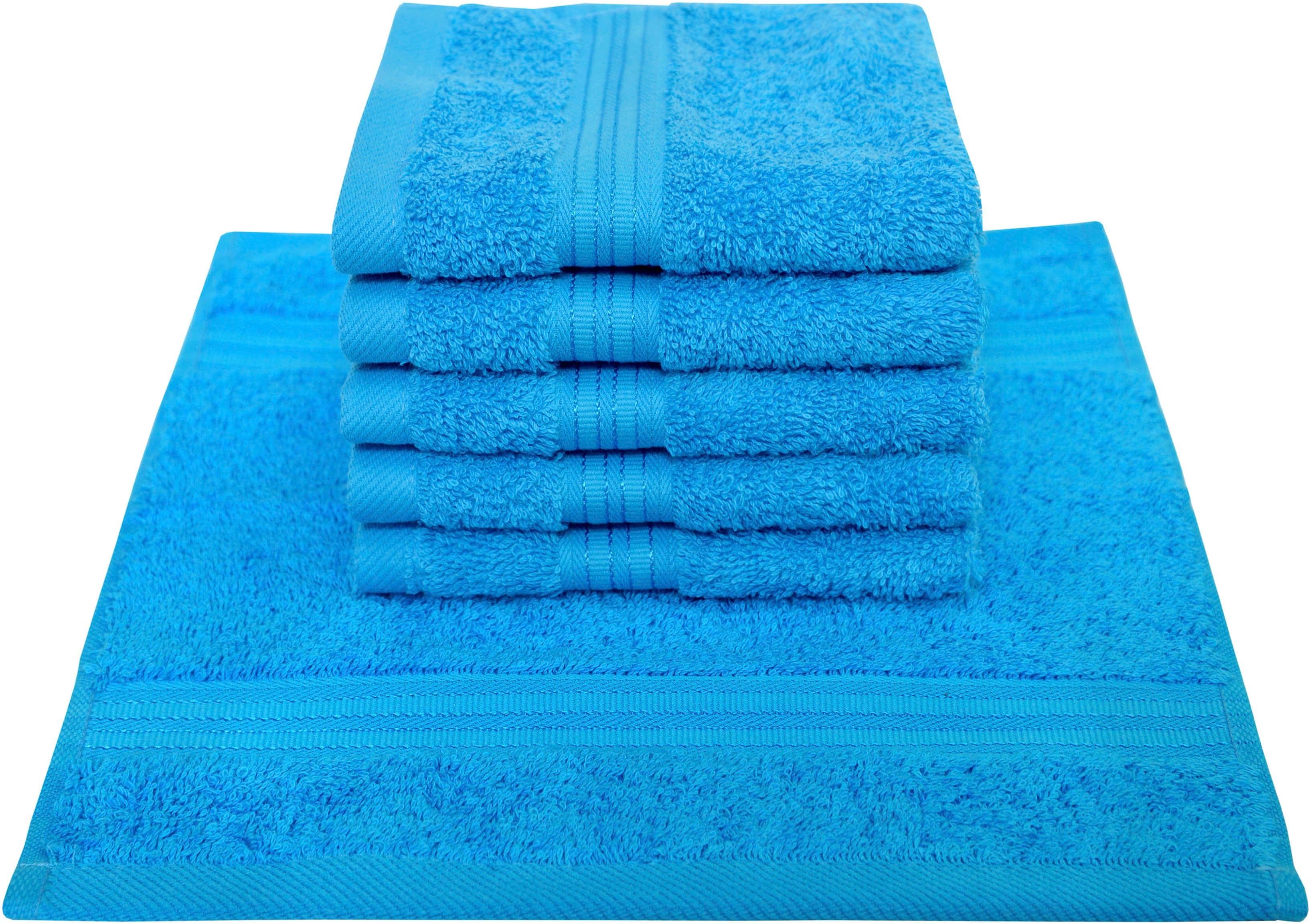 Dyckhoff Seiftuch Siena Set: Flauschig-weiche Baumwolle mit Bordüre