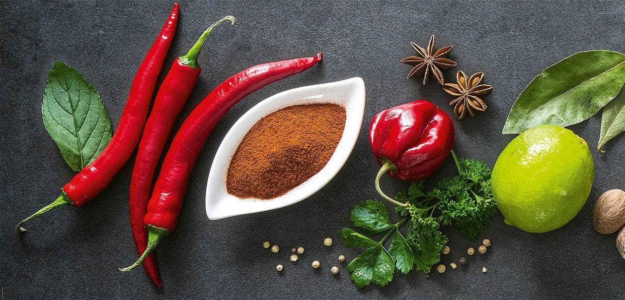 Küchenrückwand EXPRESS KÜCHEN Gewürze Bunt