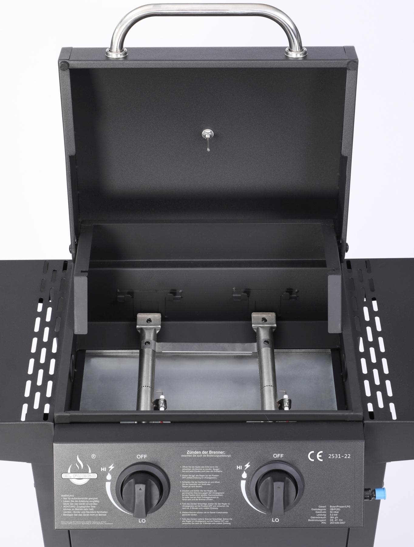 Gasgrill EL FUEGO San Jose 2 Brenner Schwarz