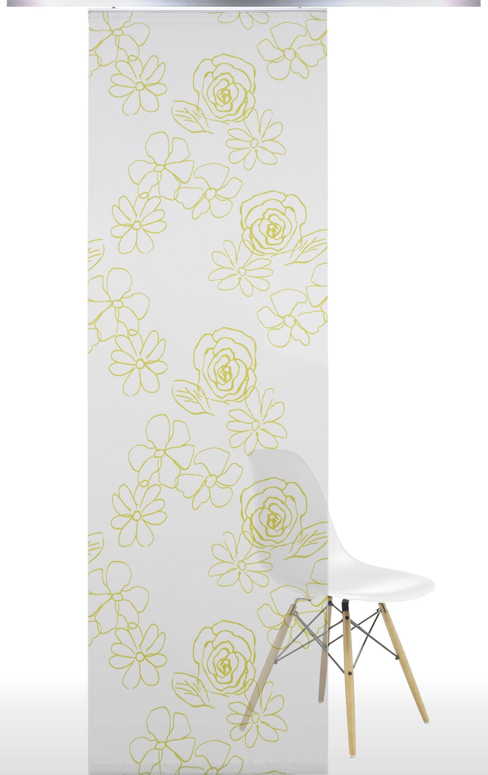 Liedeco Transparente Schiebegardine mit Klettband