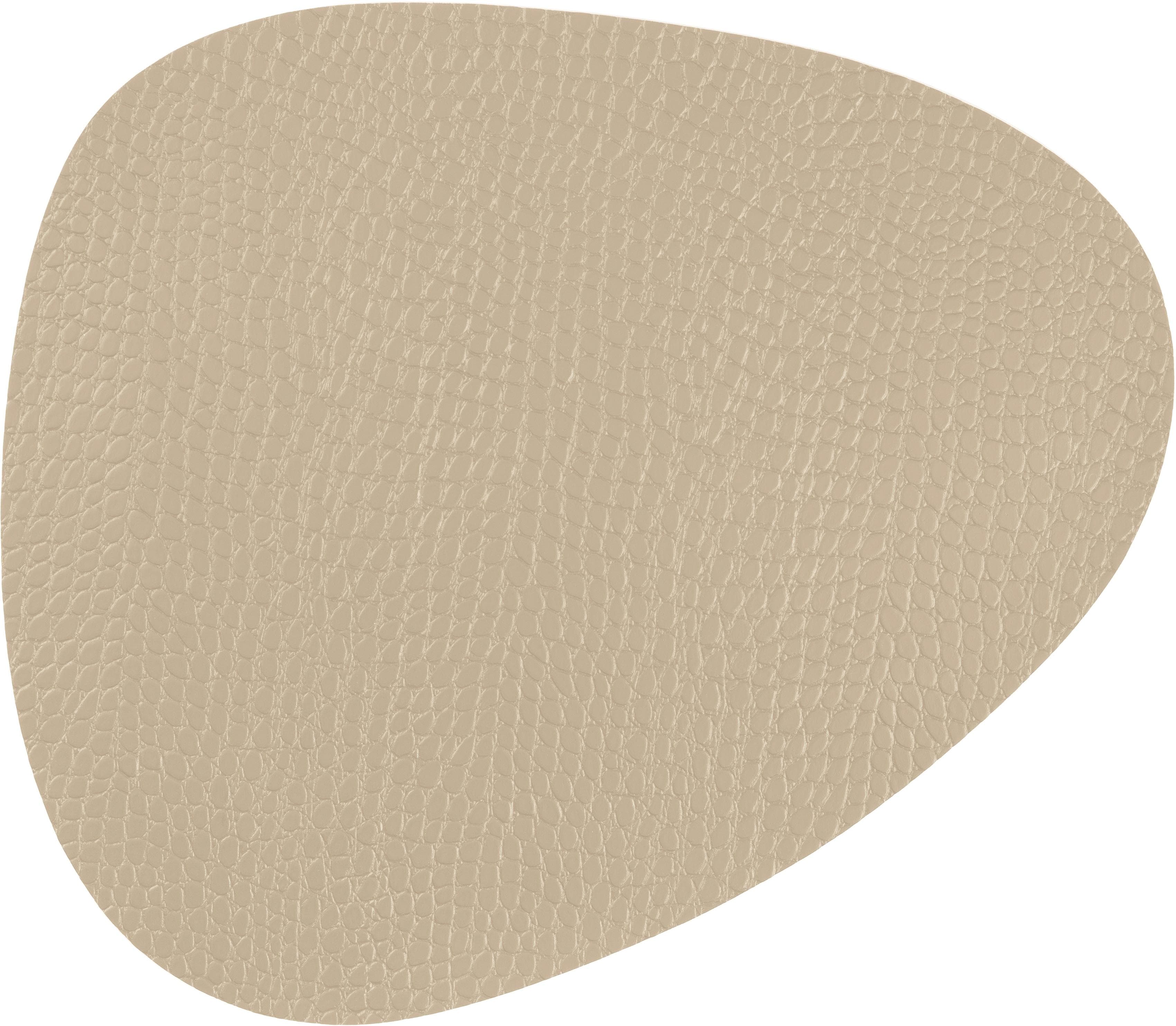 STUCO Platzset Iguana Stone-Shape 2-tlg. Hellgrau/Natur