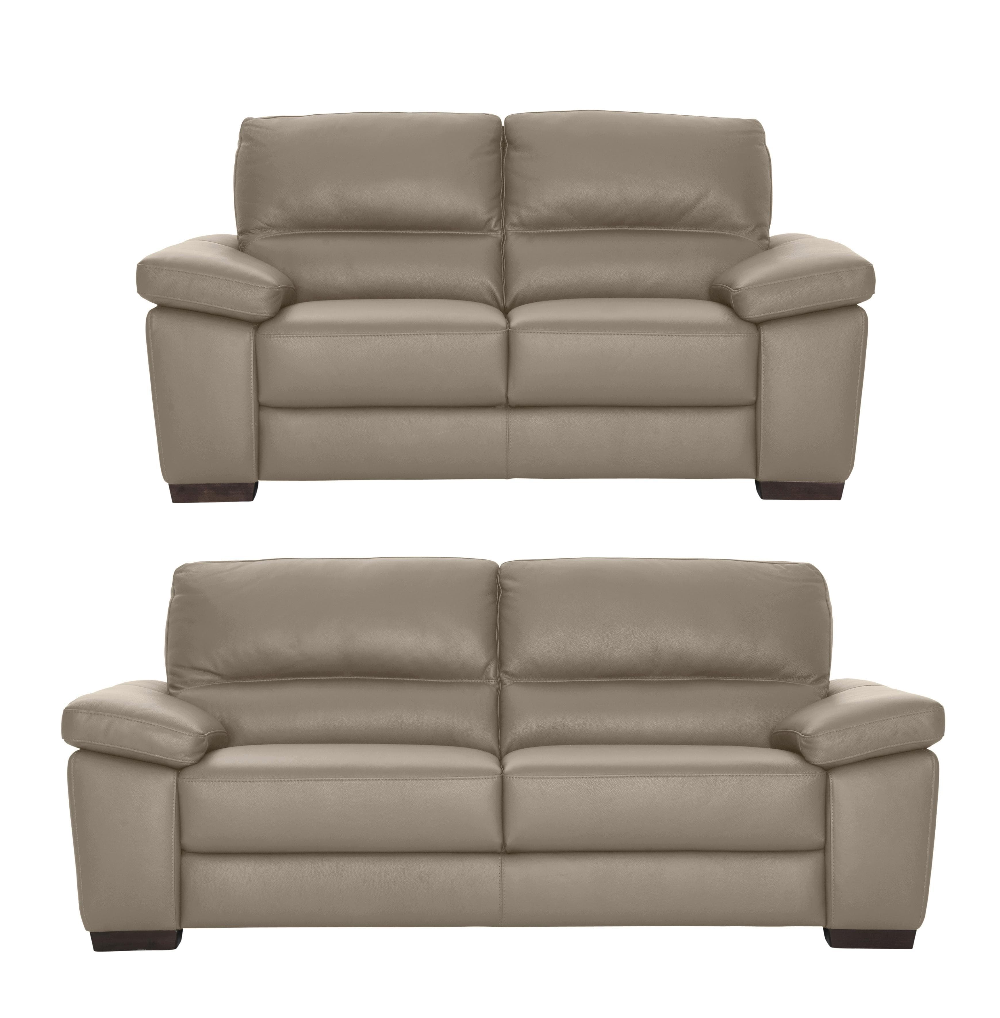 CALIA ITALIA Polstergarnitur Gaia 2-tlg. Beige Leder 100%