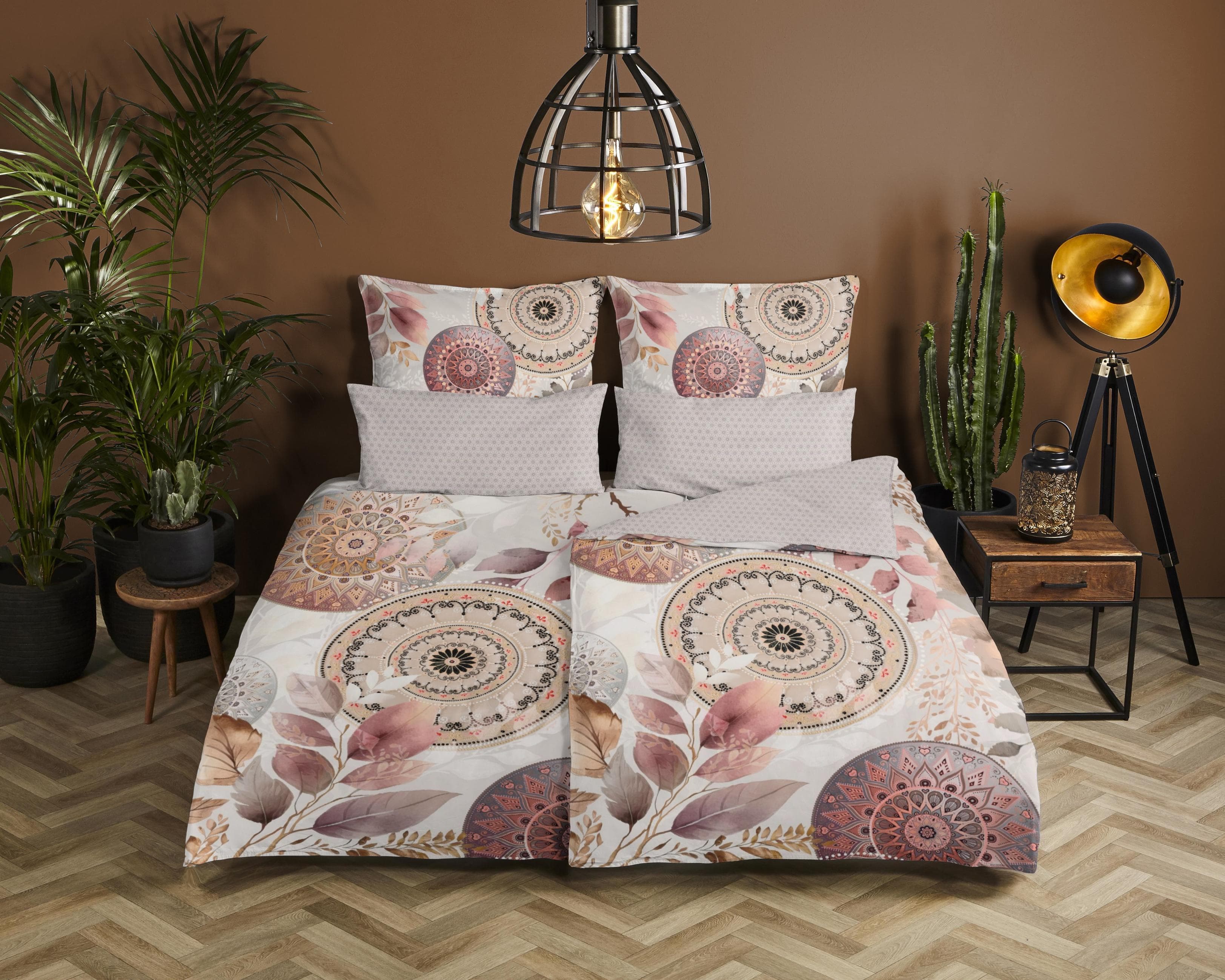 HIP Kissenhülle Afina Grau 100% Baumwolle Satin