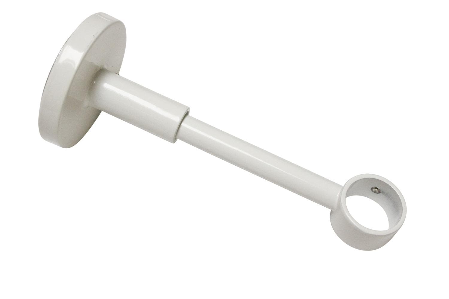 GARDINIA Chicago Gardinenstangen-Träger Weiß Metall 1-Läufig Geschlossen