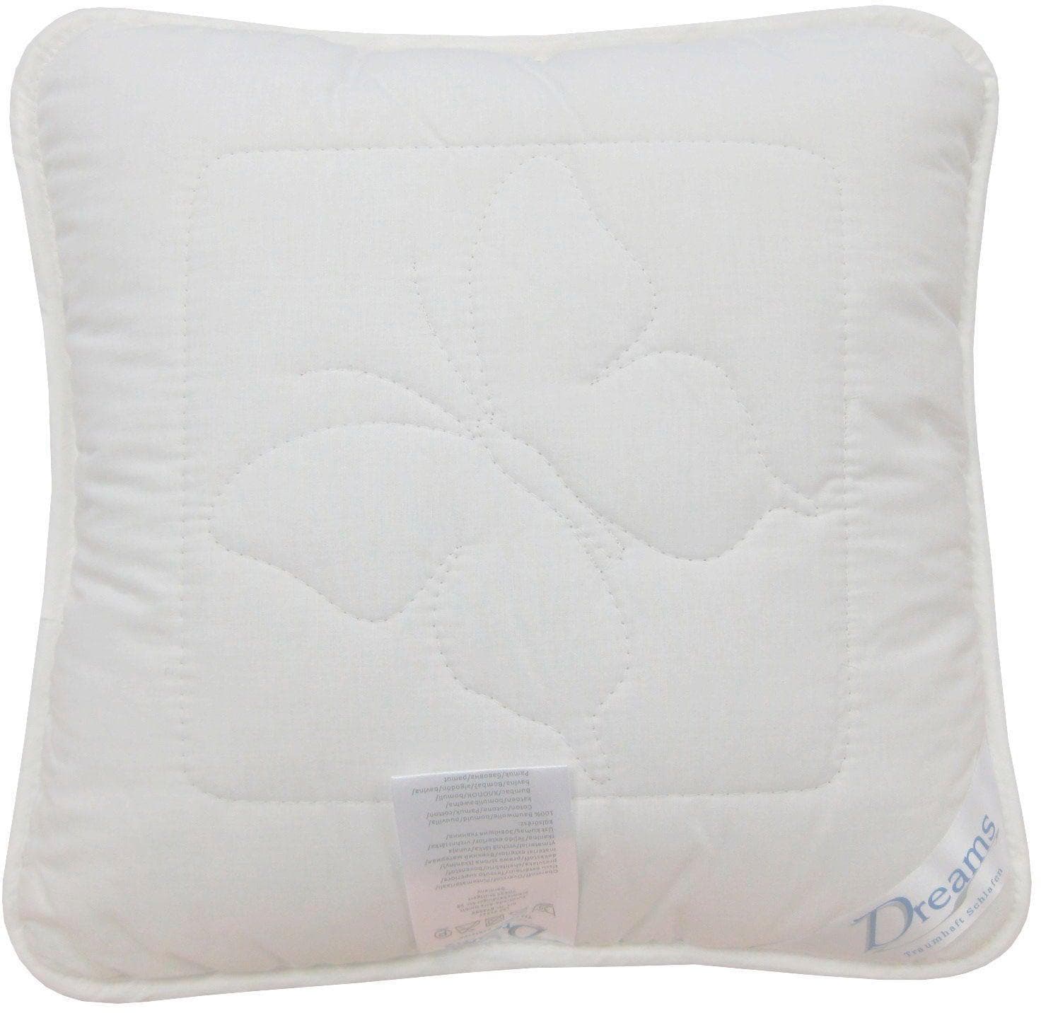 Dreams Naturfaserkissen Classic Seide Weiß Baumwolle