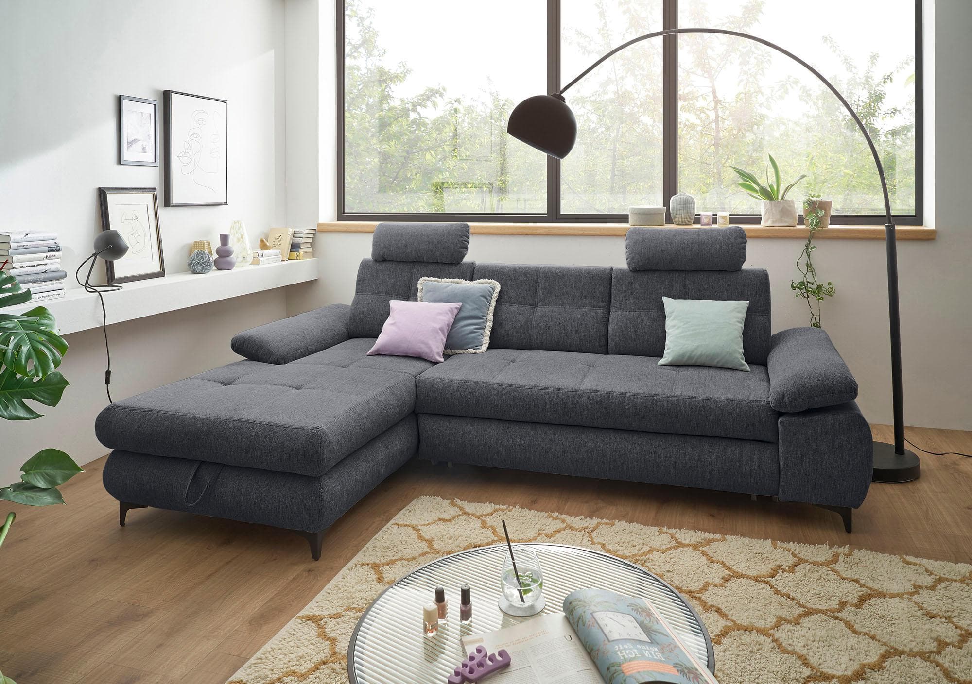 ED Exciting Design Ecksofa Altona - Schlaffunktion & Bettkasten