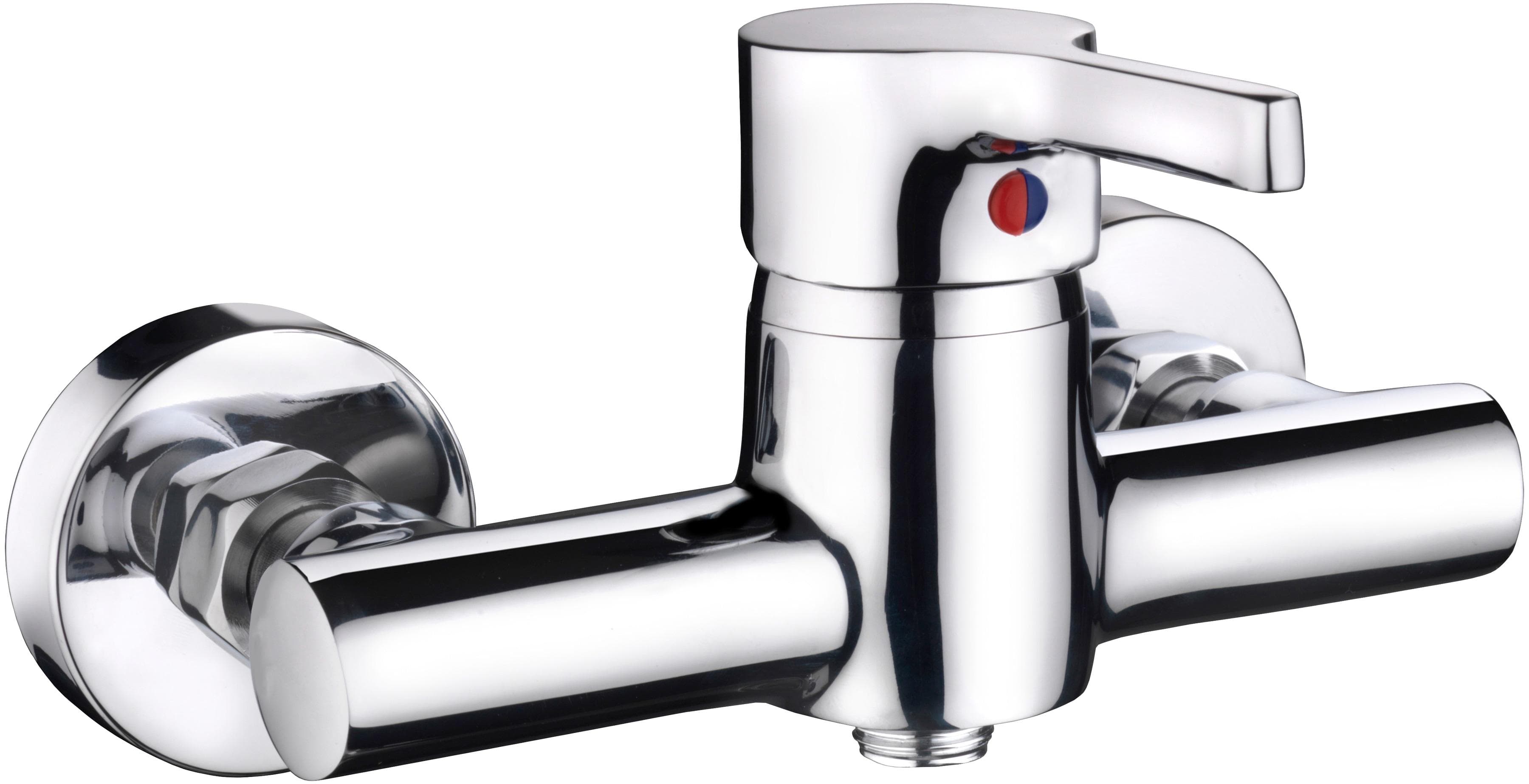 Verchromte Duscharmatur aus Messing