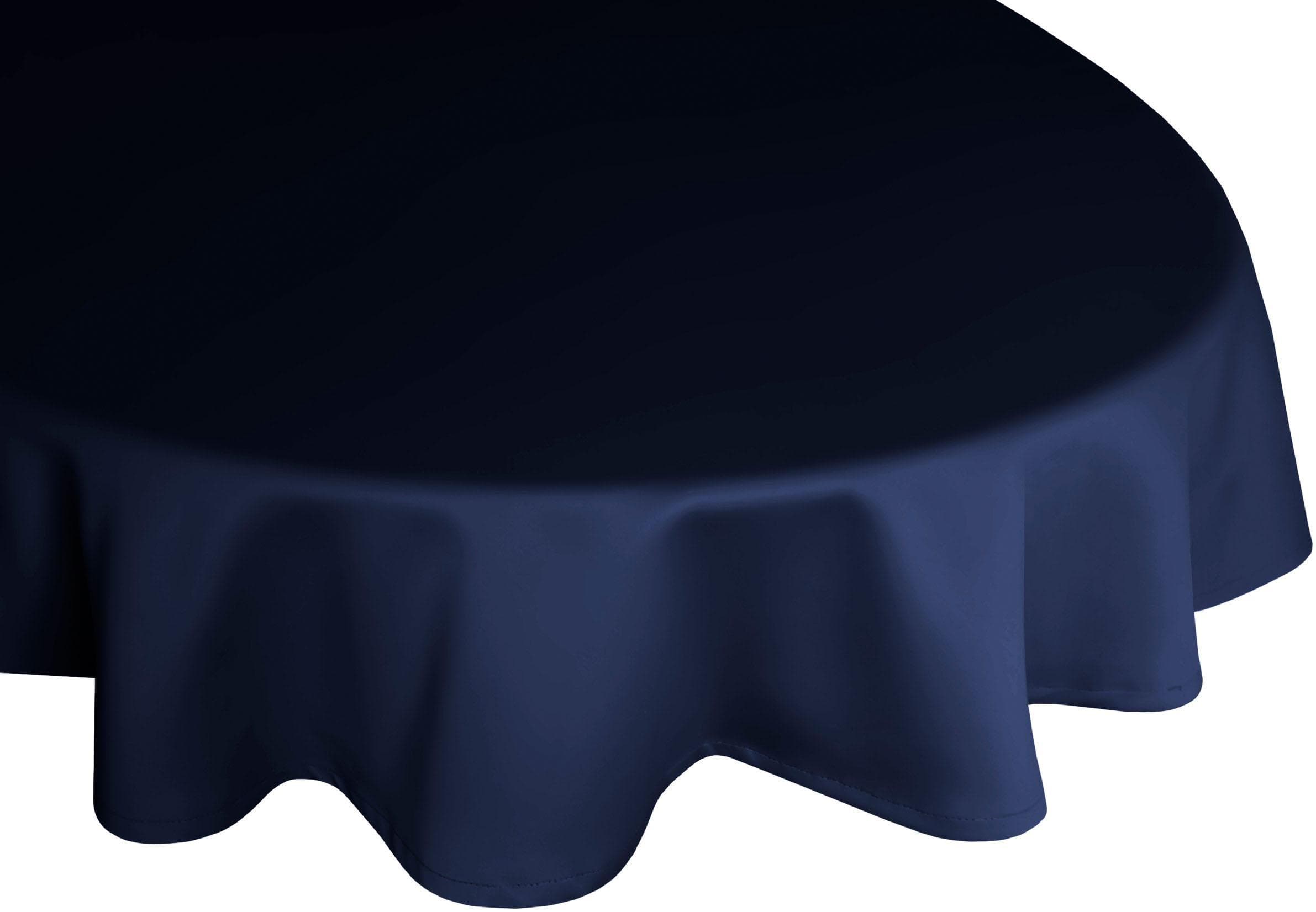 Wirth Tischdecke Newbury Rund - Knitterarm & Bügelfrei in 19 Farben