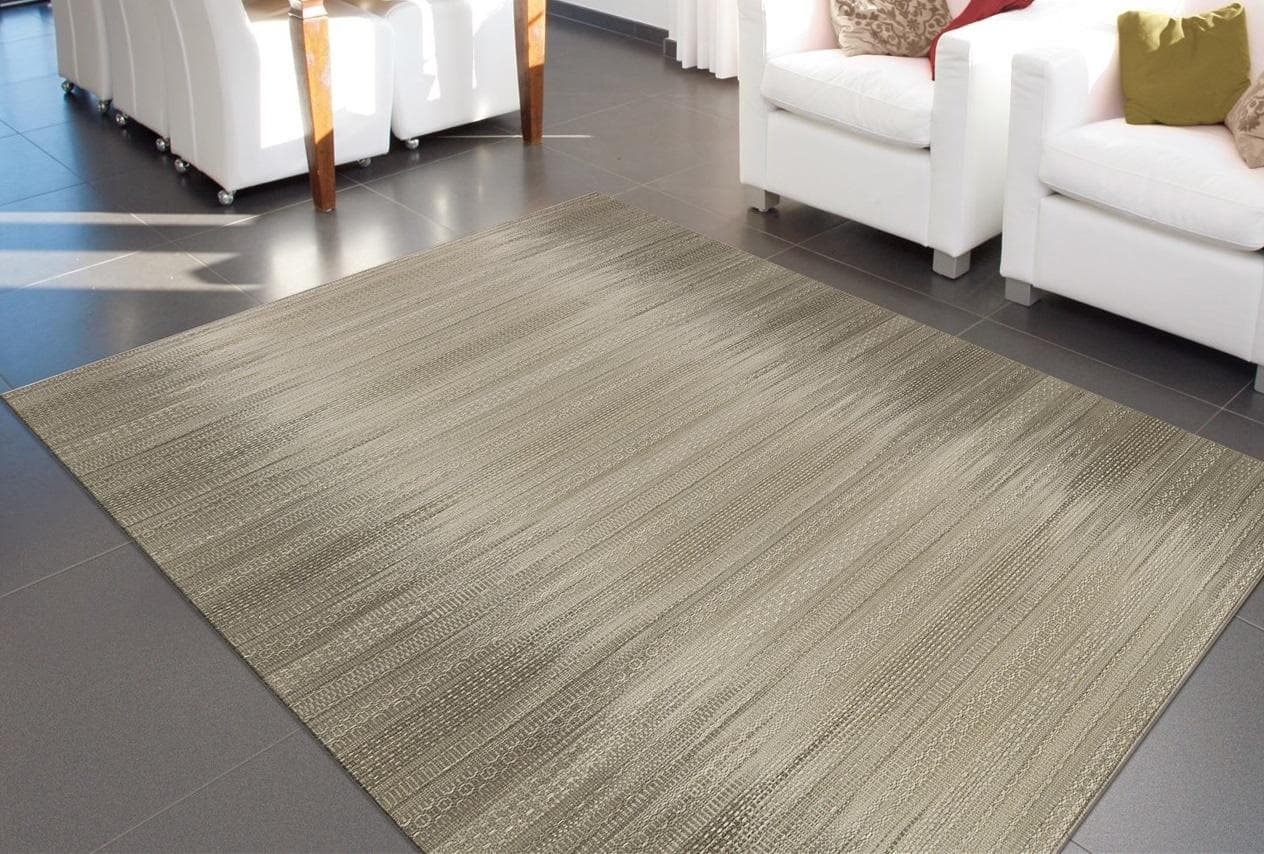 Arte Espina Sunset 8070 Wollteppich Grau Taupe Retro Design