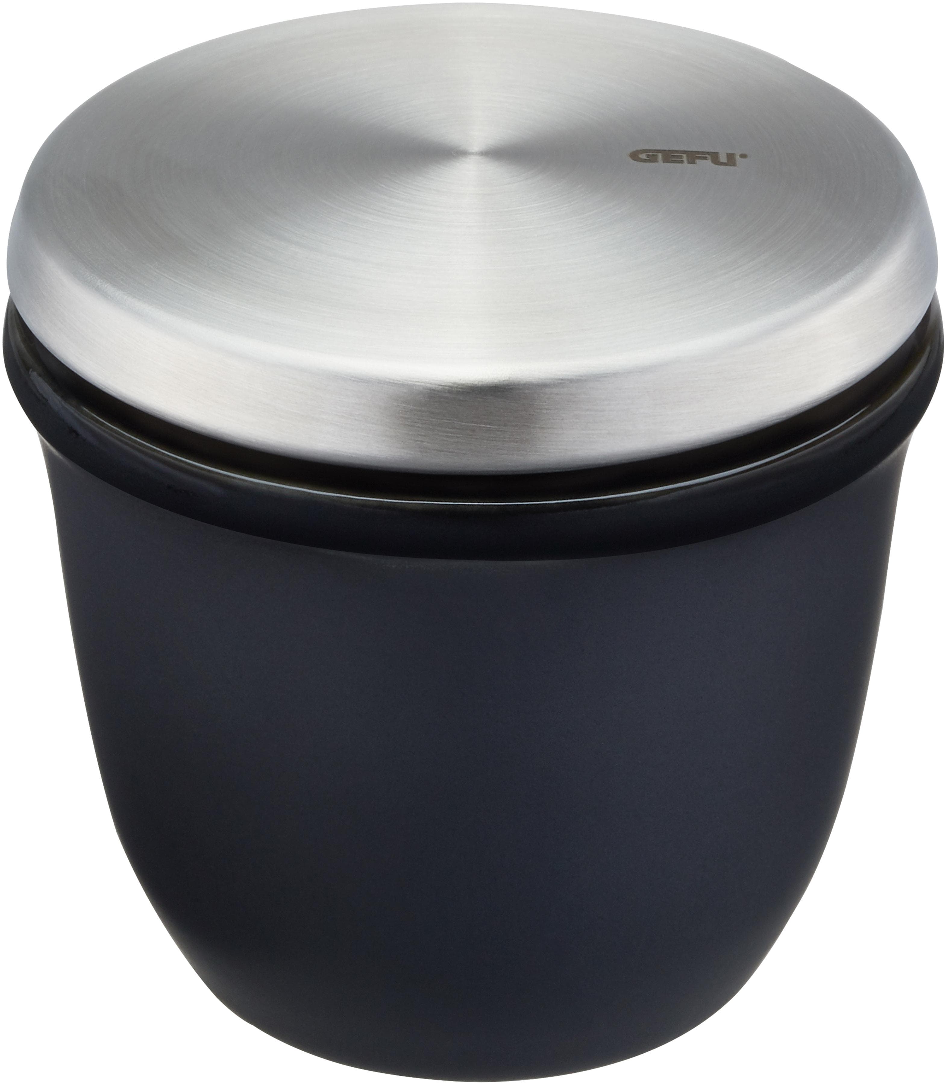 GEFU Salzbehälter X-PLOSION inkl. Holzlöffel 150 ml Schwarz