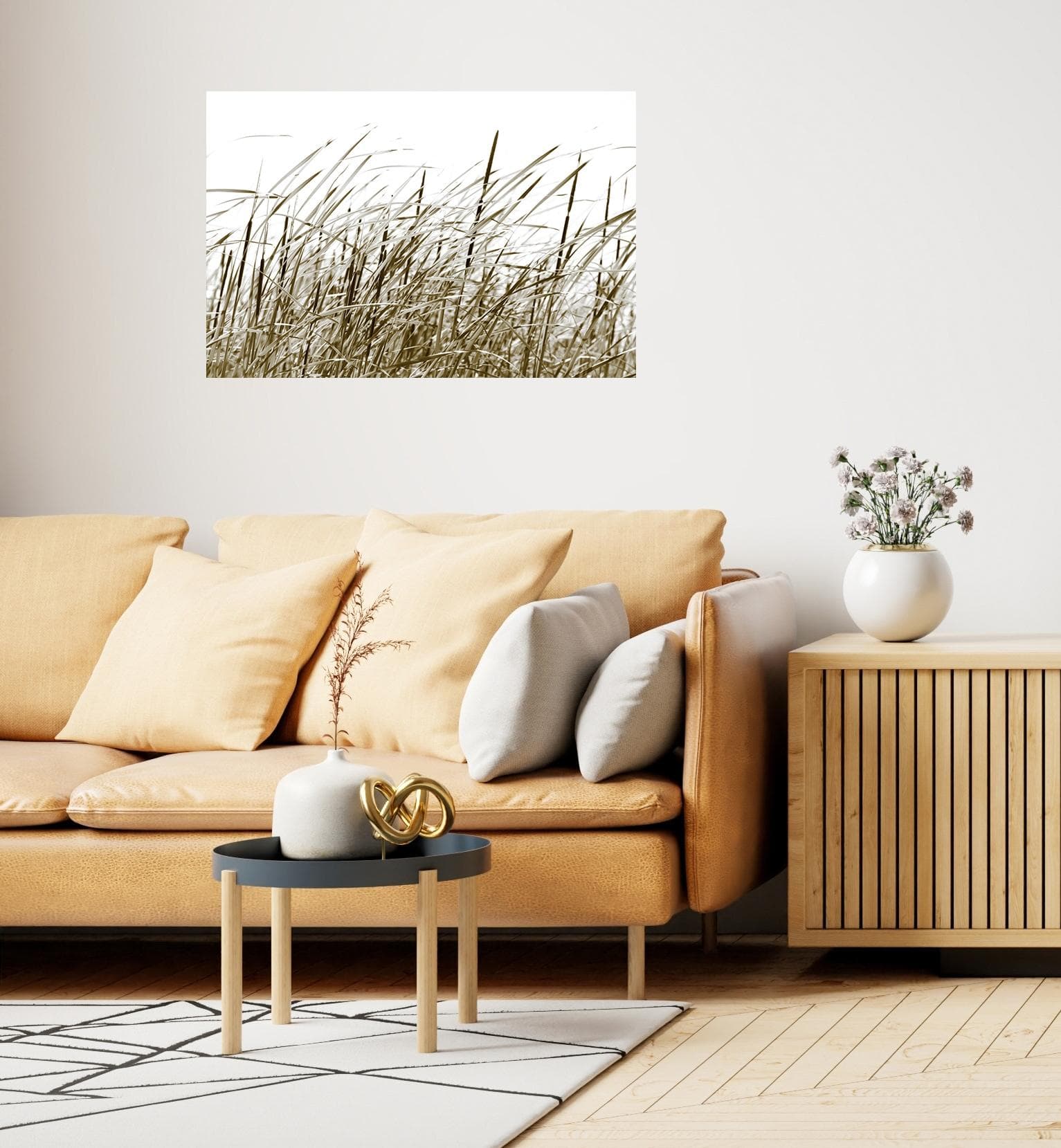 QUEENCE Wandsticker Sylt Beige Selbstklebend Wandtattoo