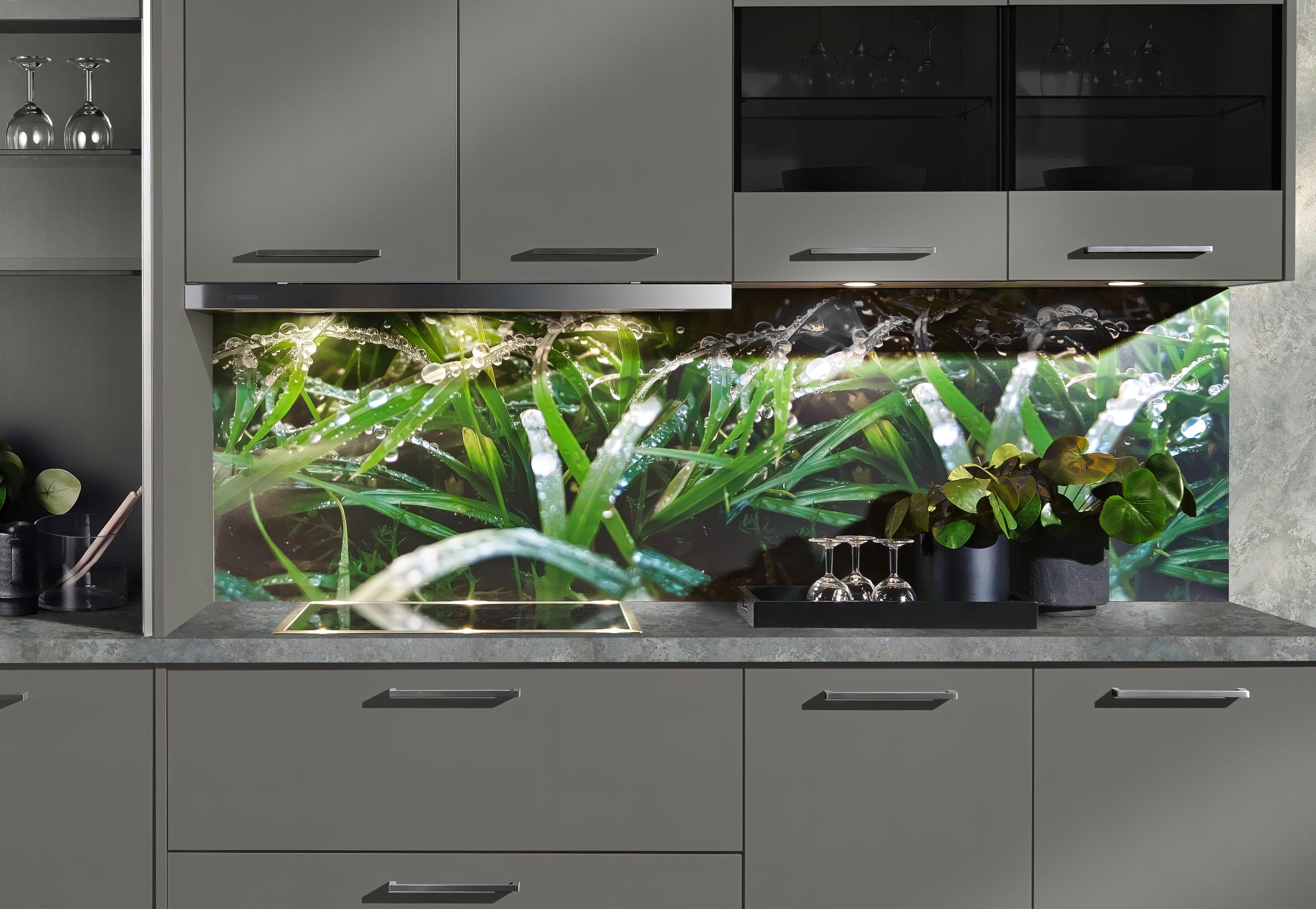 Küchenrückwand EXPRESS KÜCHEN Regenwald Spritzschutz Bunt Holzwerkstoff