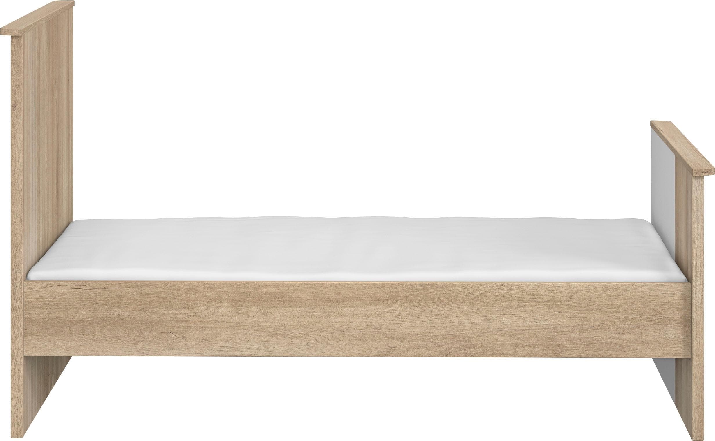 Babybett GALIPETTE "Sacha" Eiche Bocage Weiß 79x86x150 cm Spanplatte