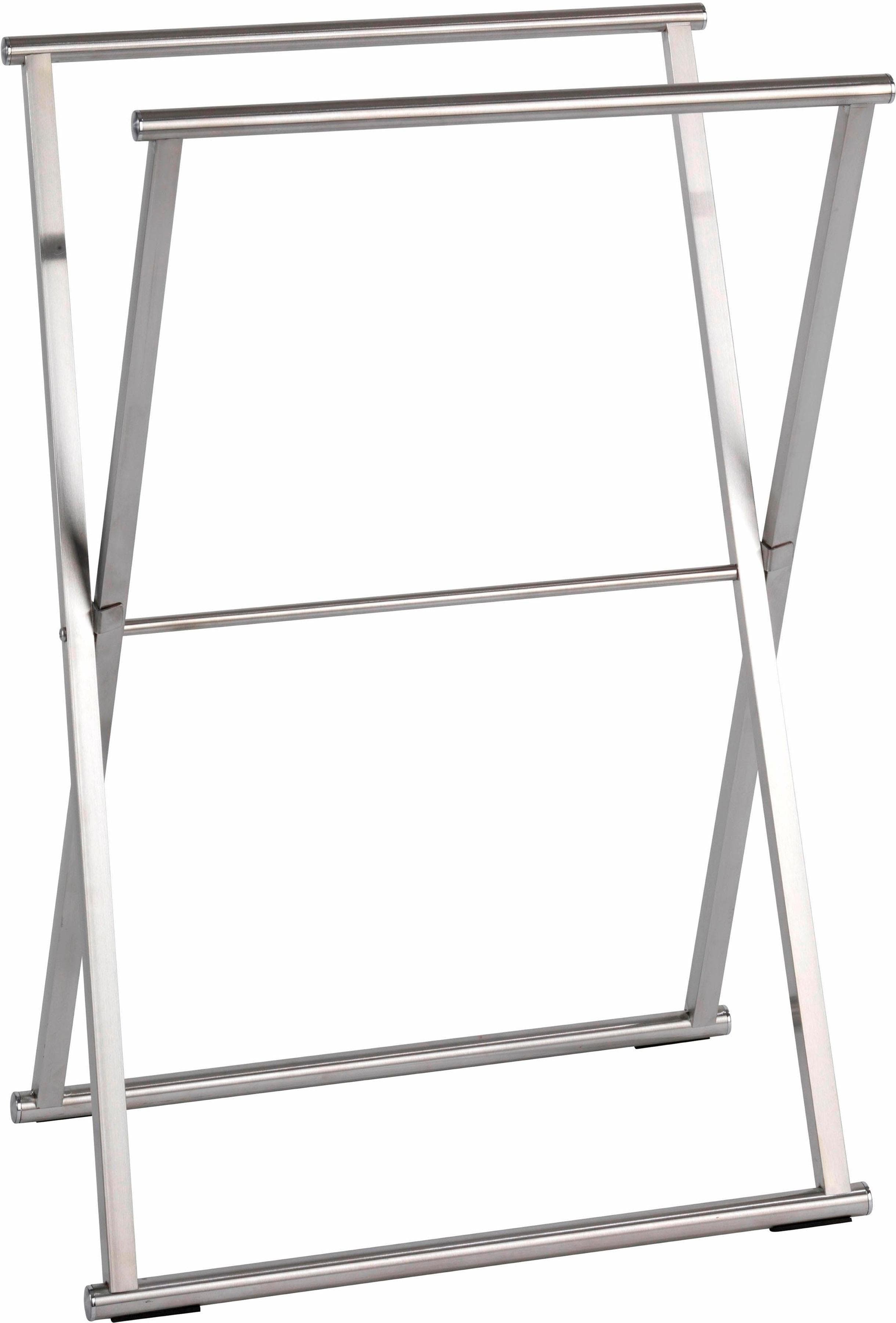 WENKO Handtuchständer Lava: Edelstahl-Ständer für Badezimmer und Schlafzimmer