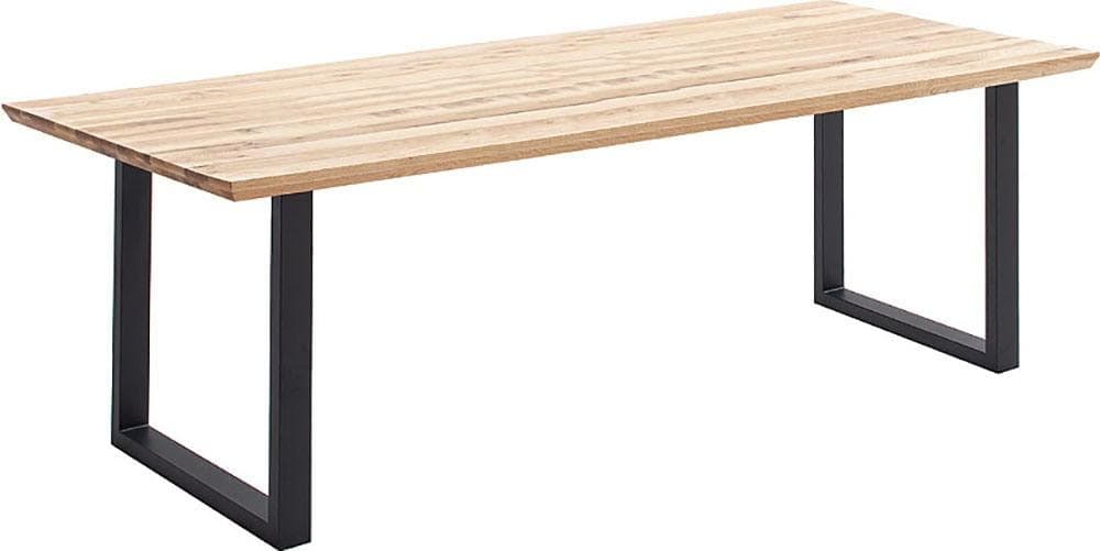 MCA LIVING Palais Esstisch Zerreiche Massivholz Schwarz