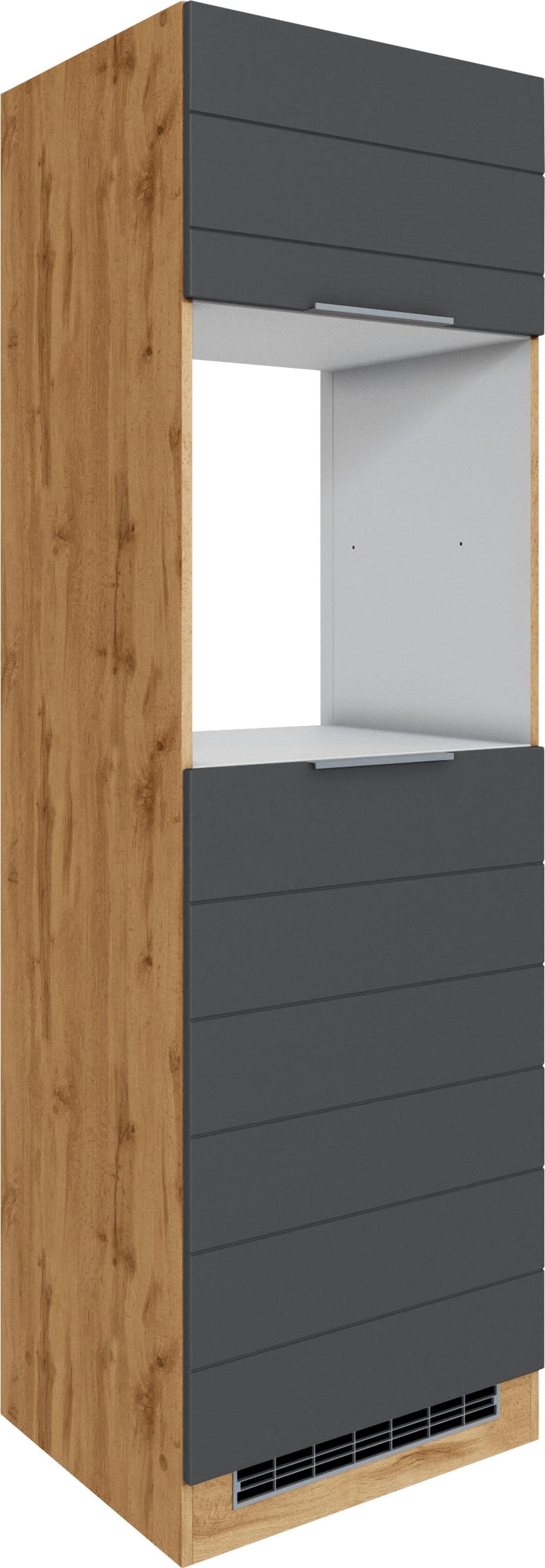 Kochstation KS-Luhe Umbauschrank Grau MDF 60cm