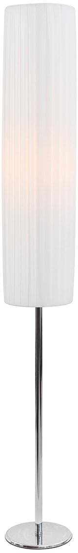 Salesfever Stehlampe Live Weiß/Edelstahl Art Deco