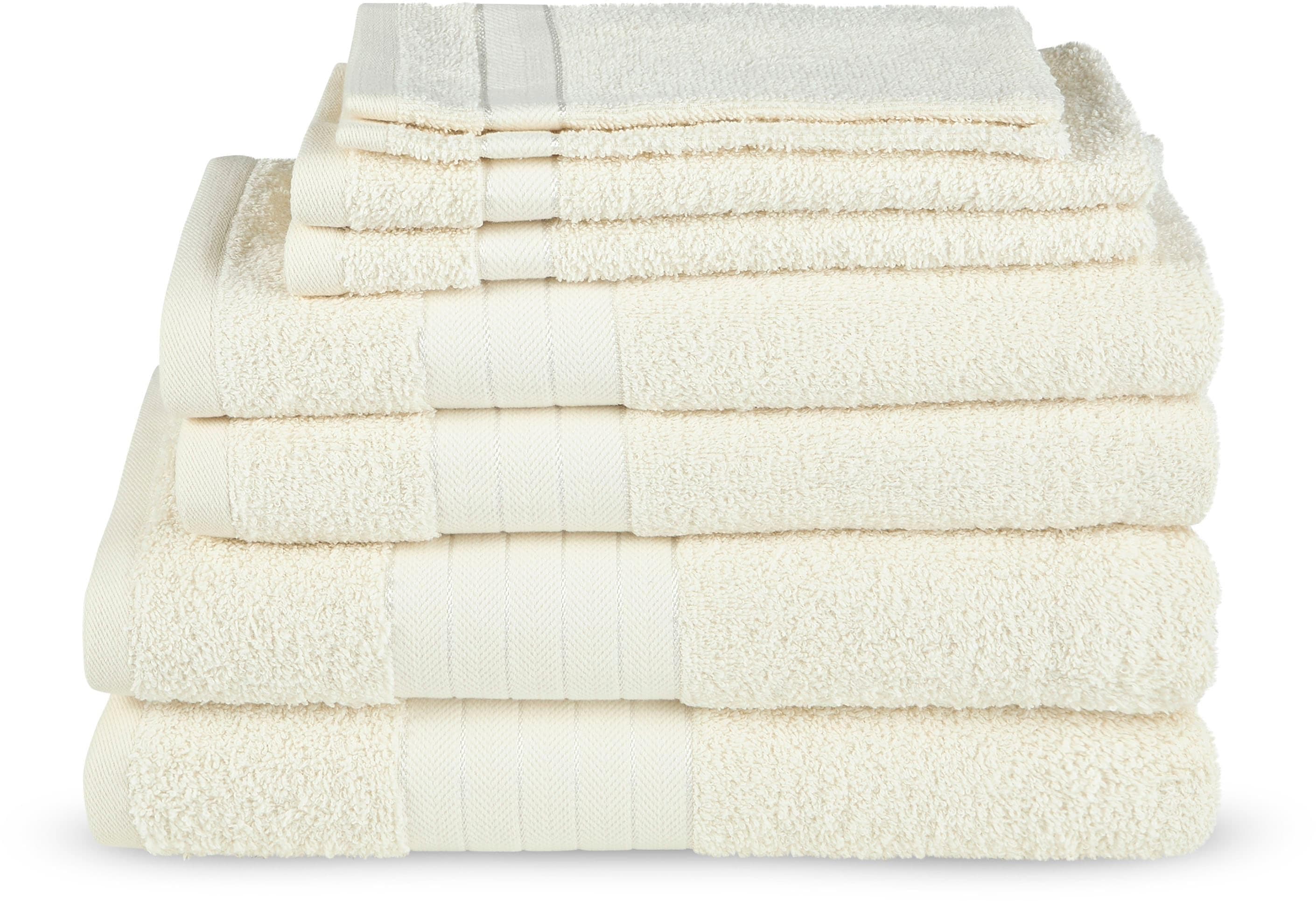 GOOD MORNING Handtuch-Set 8-tlg. Cream Frottee