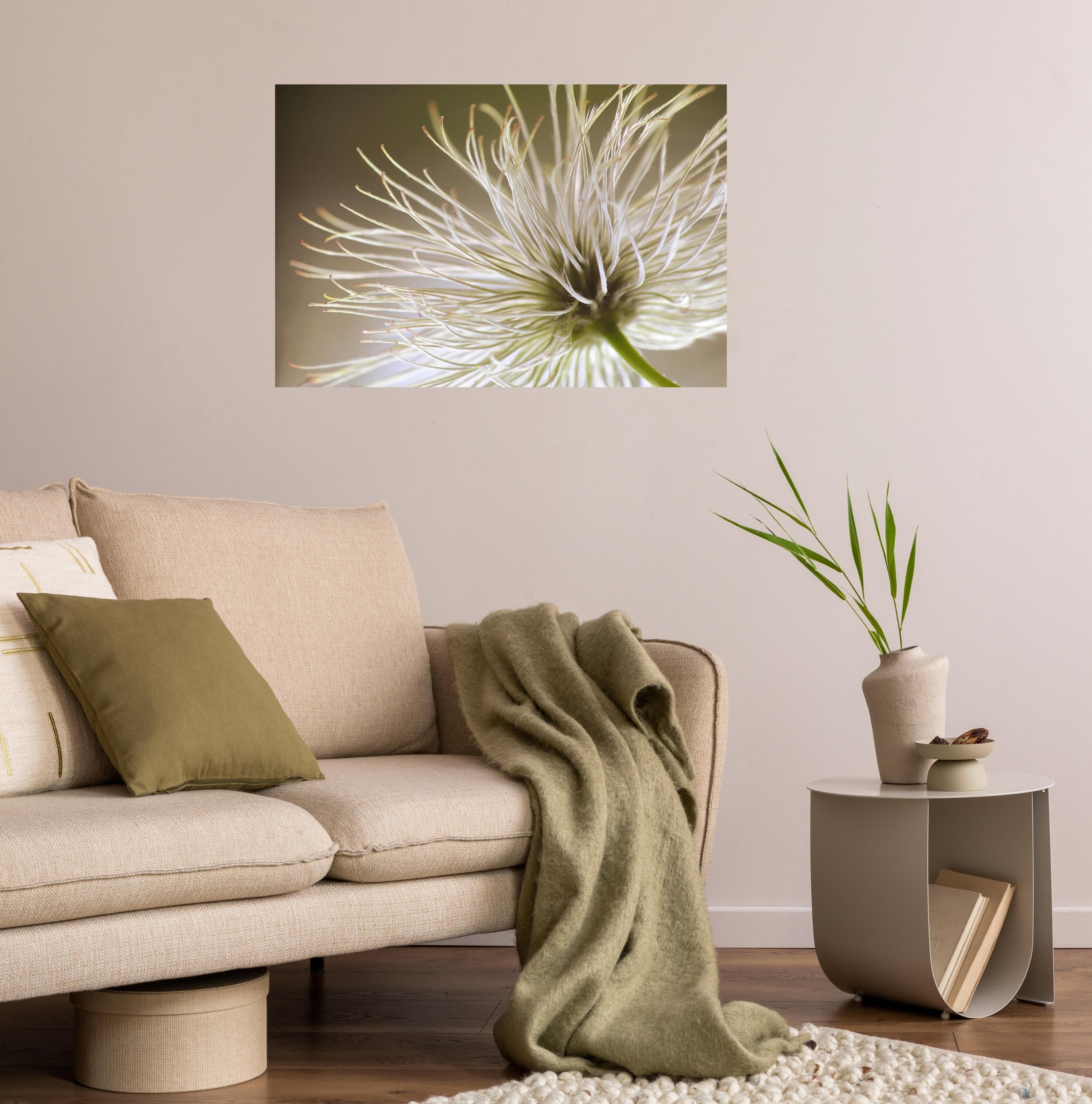 QUEENCE Wandsticker Klara Beige Selbstklebend Wandtattoo