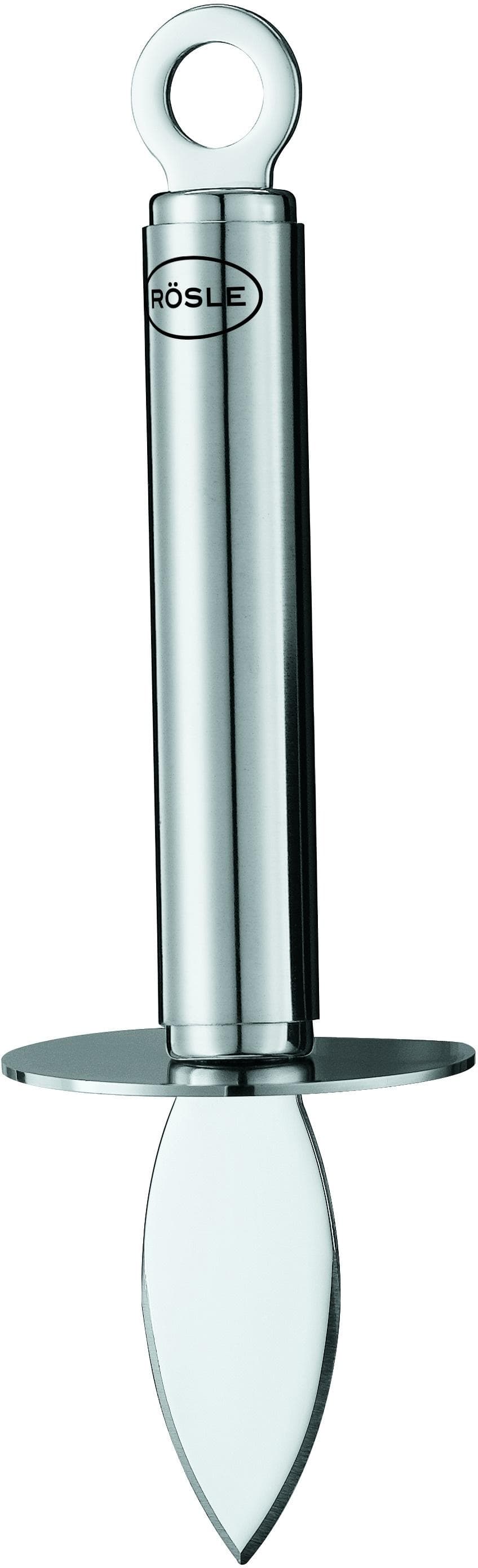 RÖSLE Austernmesser Silber Edelstahl 18/10 mit Handschutz