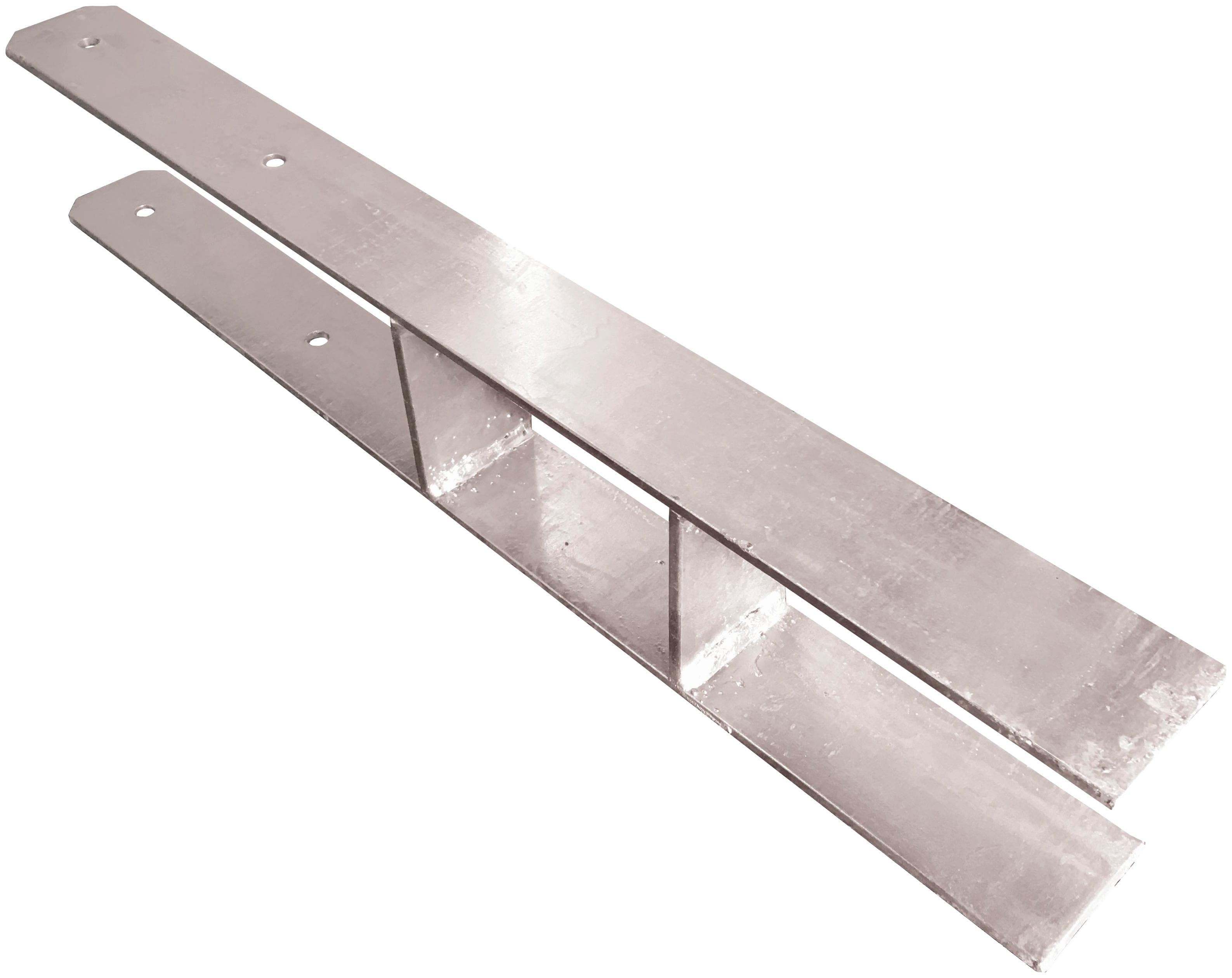 H-Pfostenanker KARIBU Silber Stahl Bodenanker 60cm